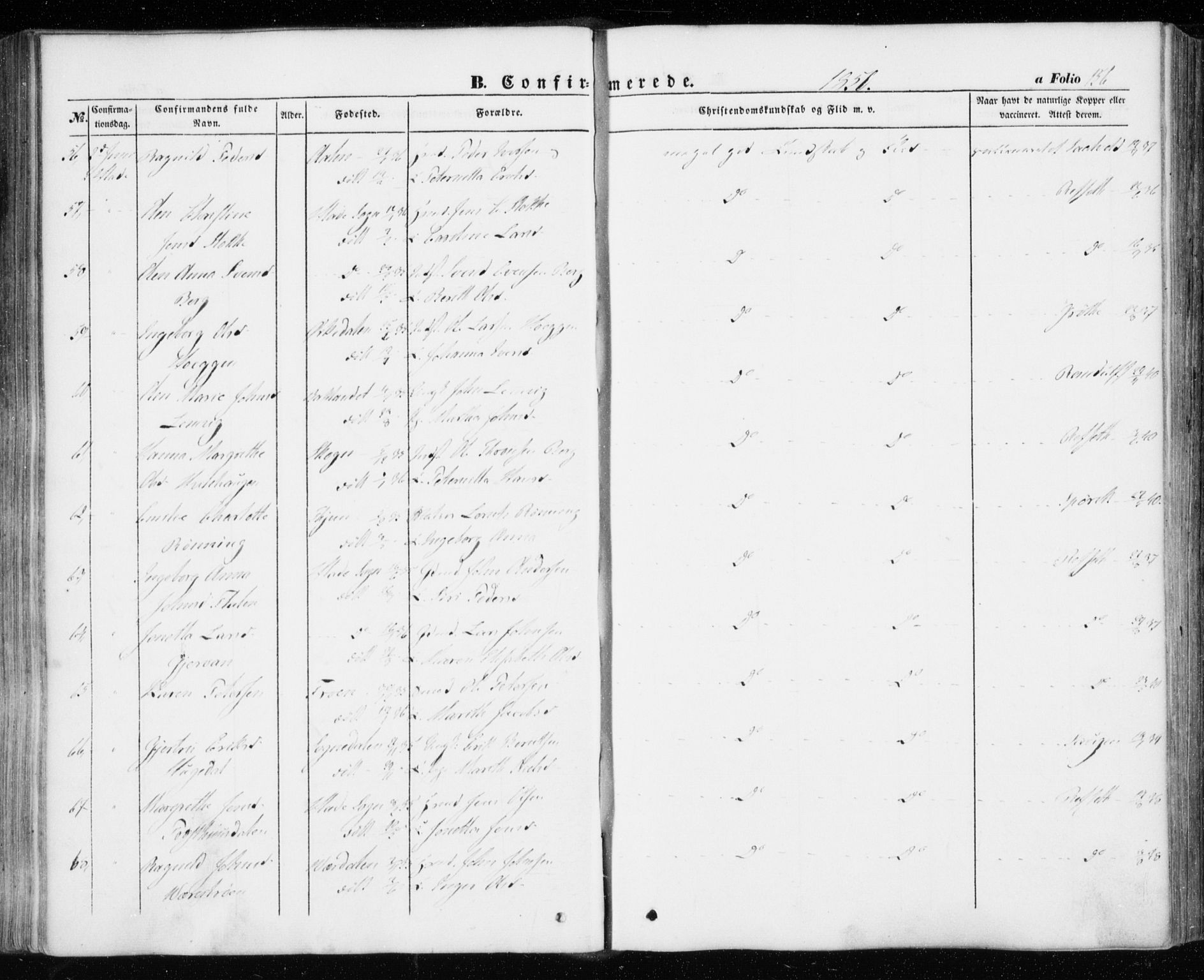 Ministerialprotokoller, klokkerbøker og fødselsregistre - Sør-Trøndelag, AV/SAT-A-1456/606/L0291: Parish register (official) no. 606A06, 1848-1856, p. 156