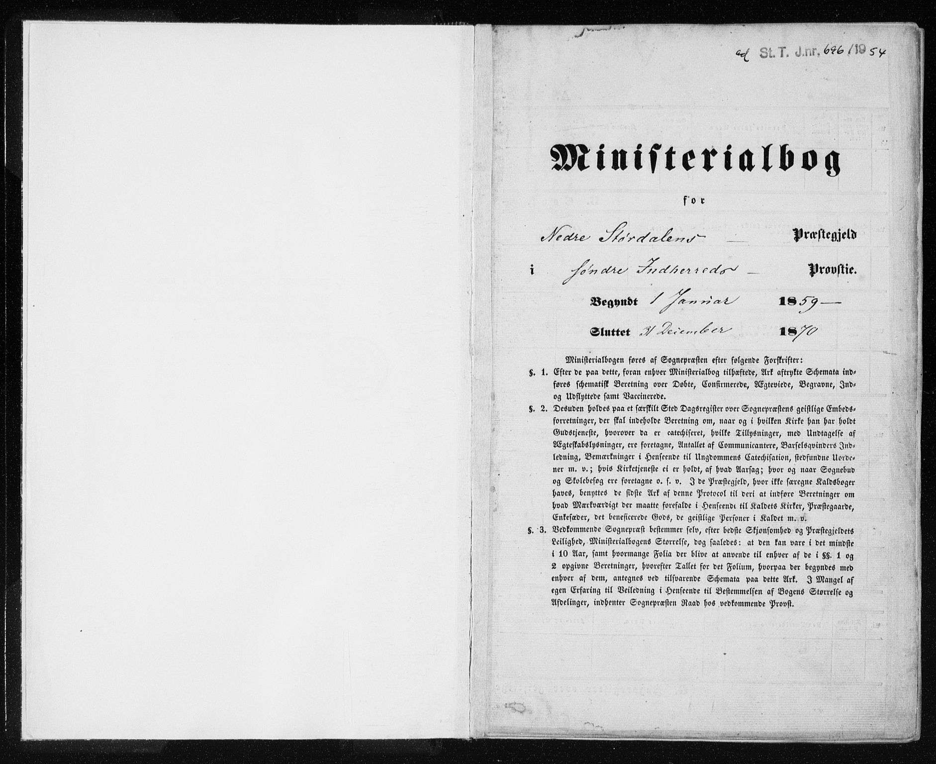 Ministerialprotokoller, klokkerbøker og fødselsregistre - Nord-Trøndelag, SAT/A-1458/709/L0075: Parish register (official) no. 709A15, 1859-1870