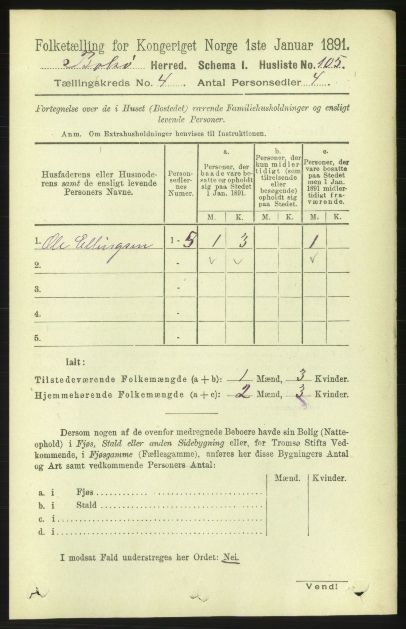 RA, 1891 census for 1544 Bolsøy, 1891, p. 2402