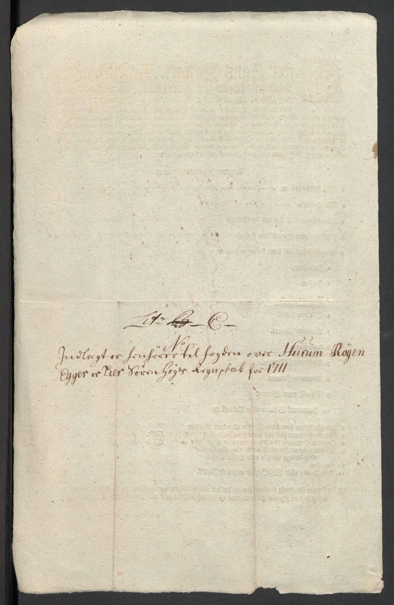 Rentekammeret inntil 1814, Reviderte regnskaper, Fogderegnskap, AV/RA-EA-4092/R31/L1706: Fogderegnskap Hurum, Røyken, Eiker, Lier og Buskerud, 1711, p. 98