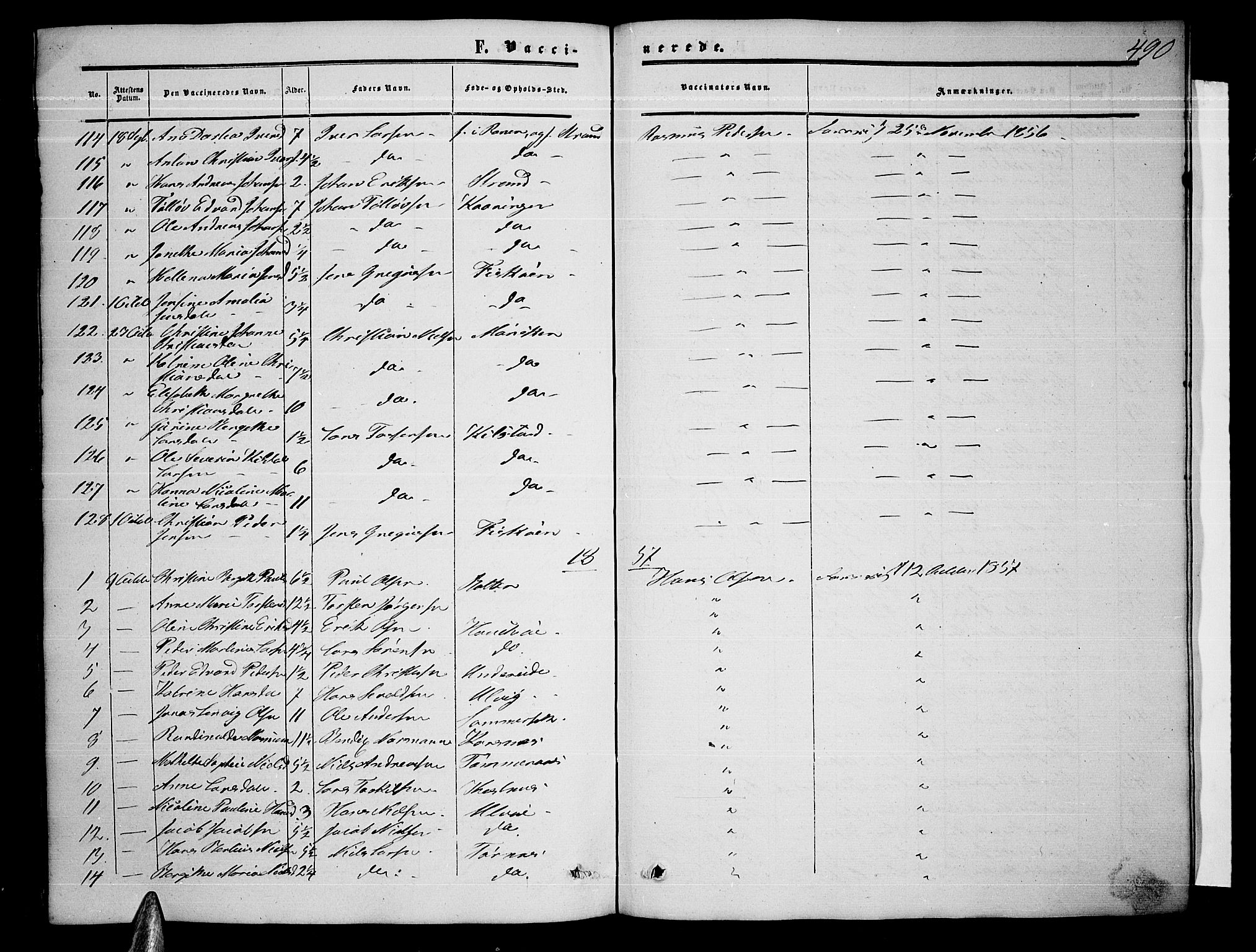 Ministerialprotokoller, klokkerbøker og fødselsregistre - Nordland, AV/SAT-A-1459/872/L1046: Parish register (copy) no. 872C02, 1852-1879, p. 490