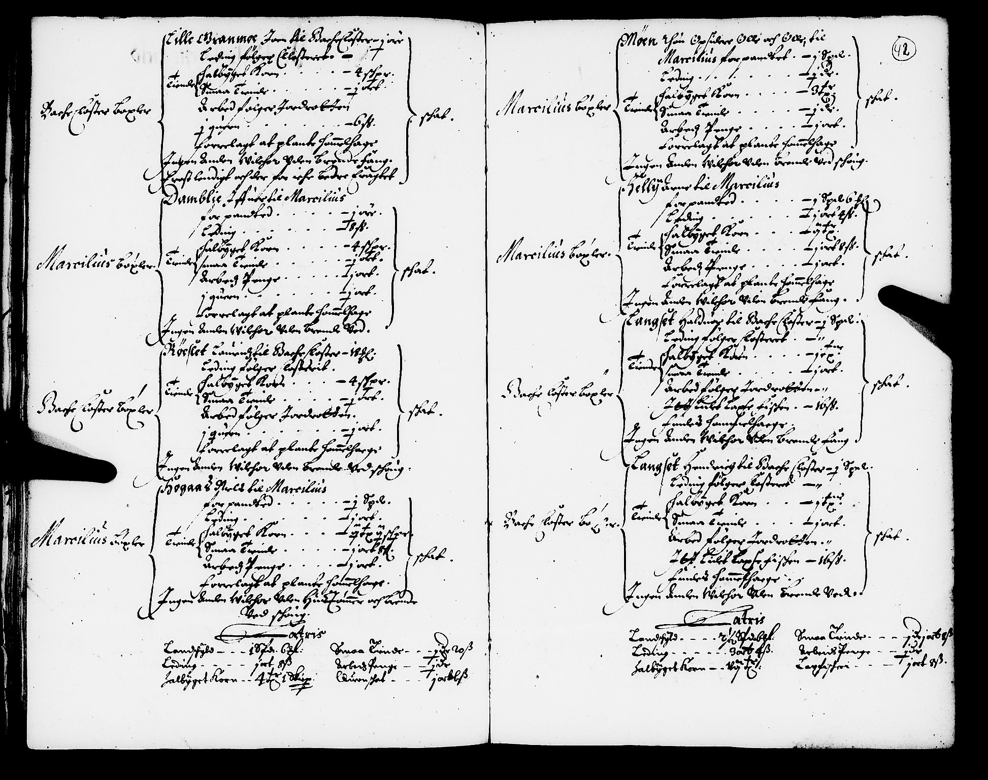 Rentekammeret inntil 1814, Realistisk ordnet avdeling, AV/RA-EA-4070/N/Nb/Nba/L0050: Orkdal fogderi, 1666, p. 41b-42a