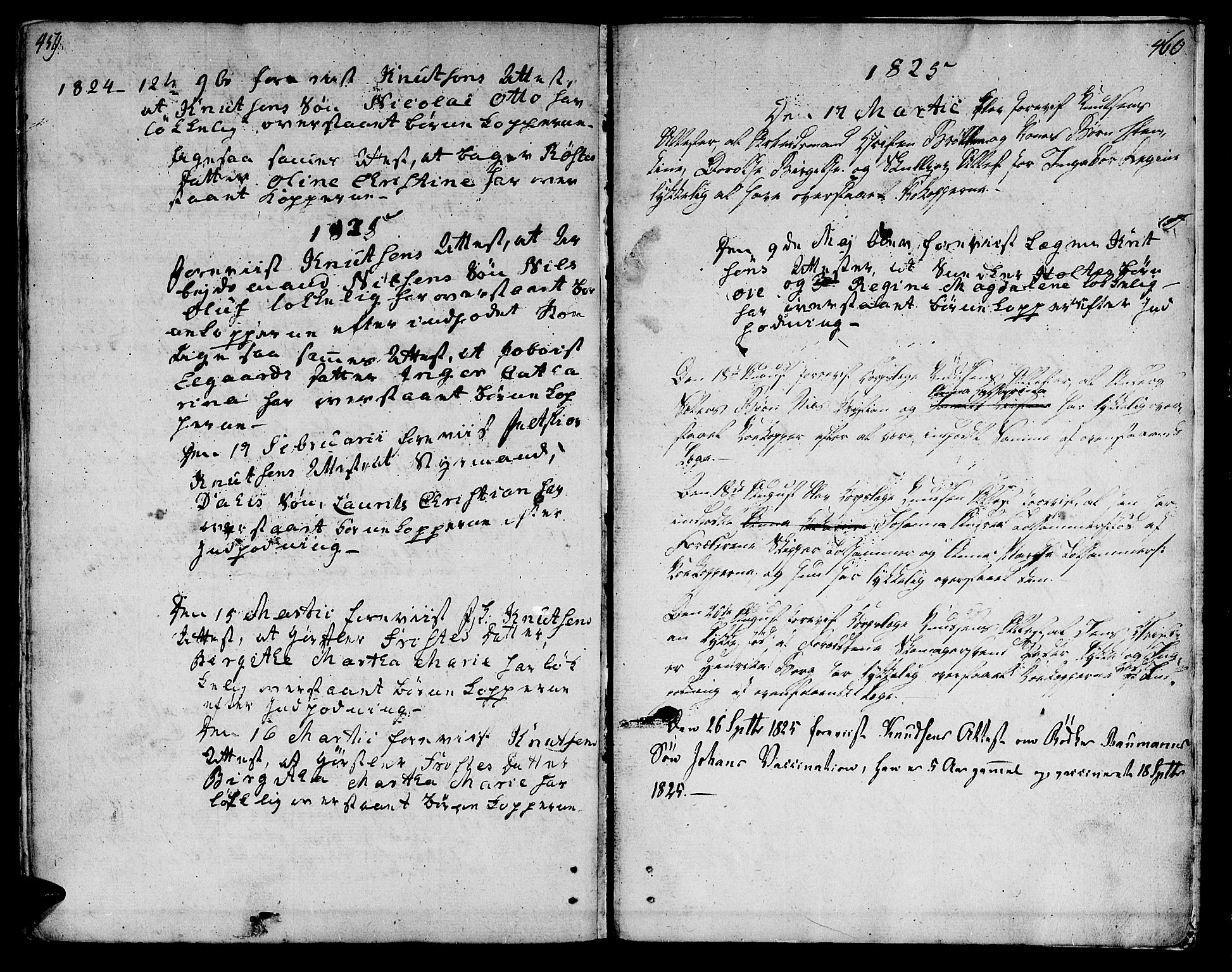 Ministerialprotokoller, klokkerbøker og fødselsregistre - Sør-Trøndelag, SAT/A-1456/601/L0042: Parish register (official) no. 601A10, 1802-1830, p. 459-460