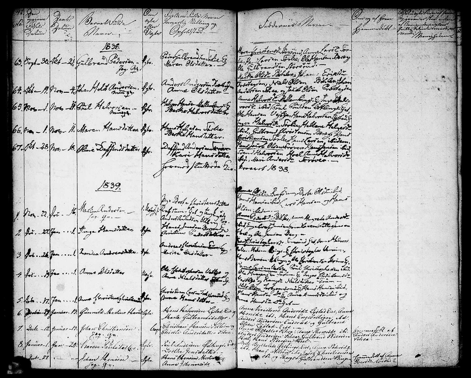 Sørum prestekontor Kirkebøker, SAO/A-10303/F/Fa/L0004: Parish register (official) no. I 4, 1829-1845, p. 42