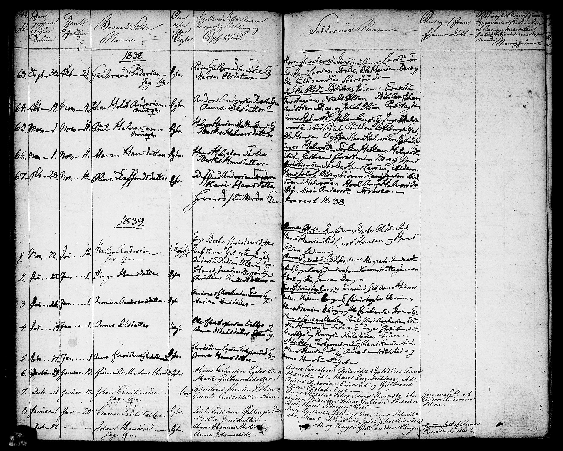 Sørum prestekontor Kirkebøker, AV/SAO-A-10303/F/Fa/L0004: Parish register (official) no. I 4, 1829-1845, p. 42