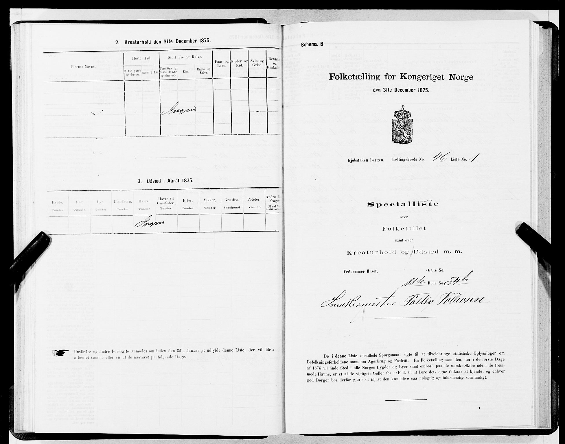 SAB, 1875 census for 1301 Bergen, 1875, p. 2383