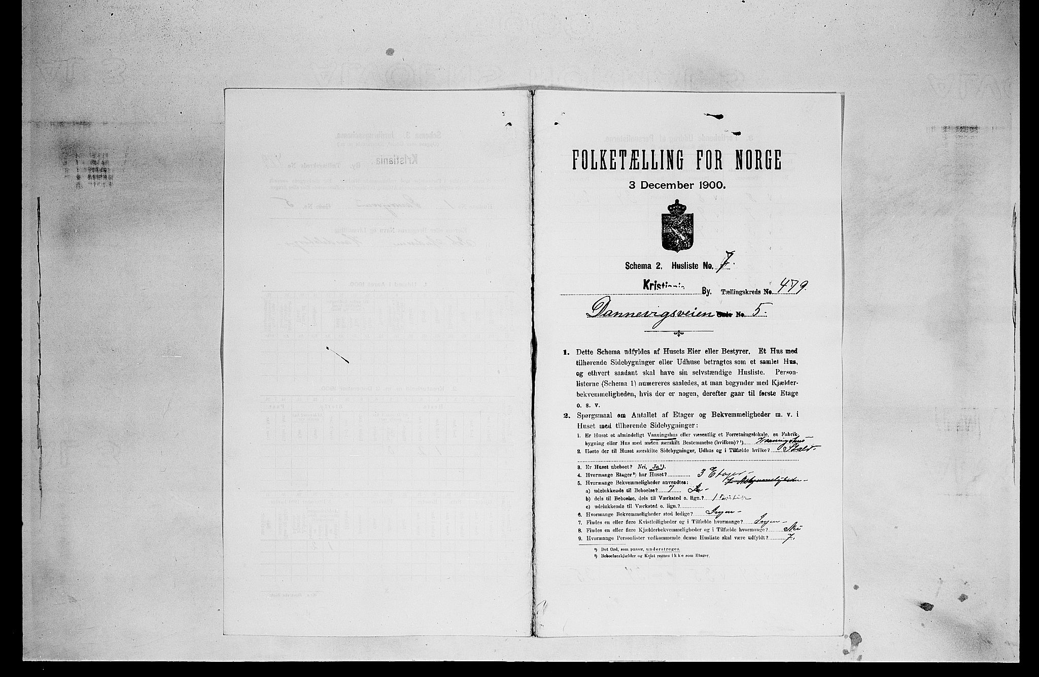 SAO, 1900 census for Kristiania, 1900, p. 15399