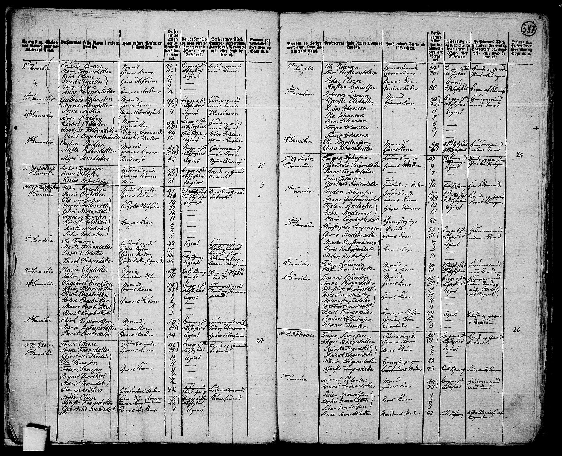 RA, 1801 census for 0521P Øyer, 1801, p. 386b-387a