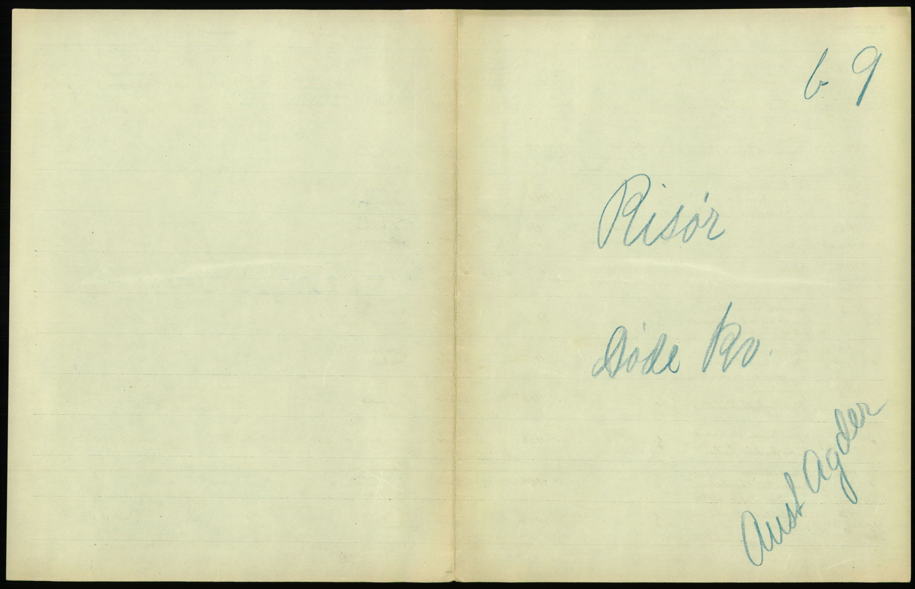Statistisk sentralbyrå, Sosiodemografiske emner, Befolkning, AV/RA-S-2228/D/Df/Dfc/Dfcf/L0021: Aust-Agder fylke: Levendefødte menn og kvinner, gifte, døde, dødfødte. Bygder og byer., 1926, p. 489