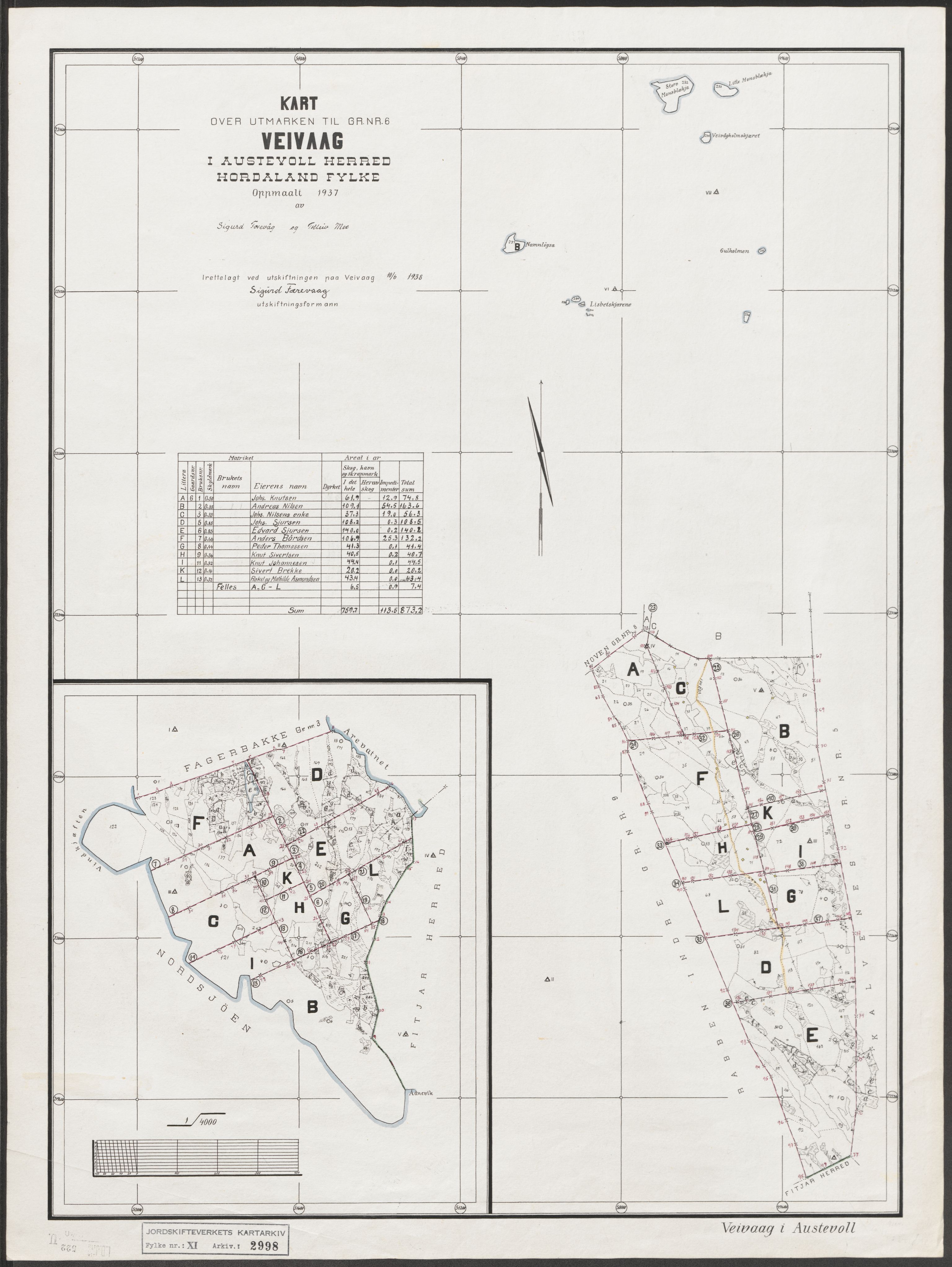 Jordskifteverkets kartarkiv, AV/RA-S-3929/T, 1859-1988, p. 3389