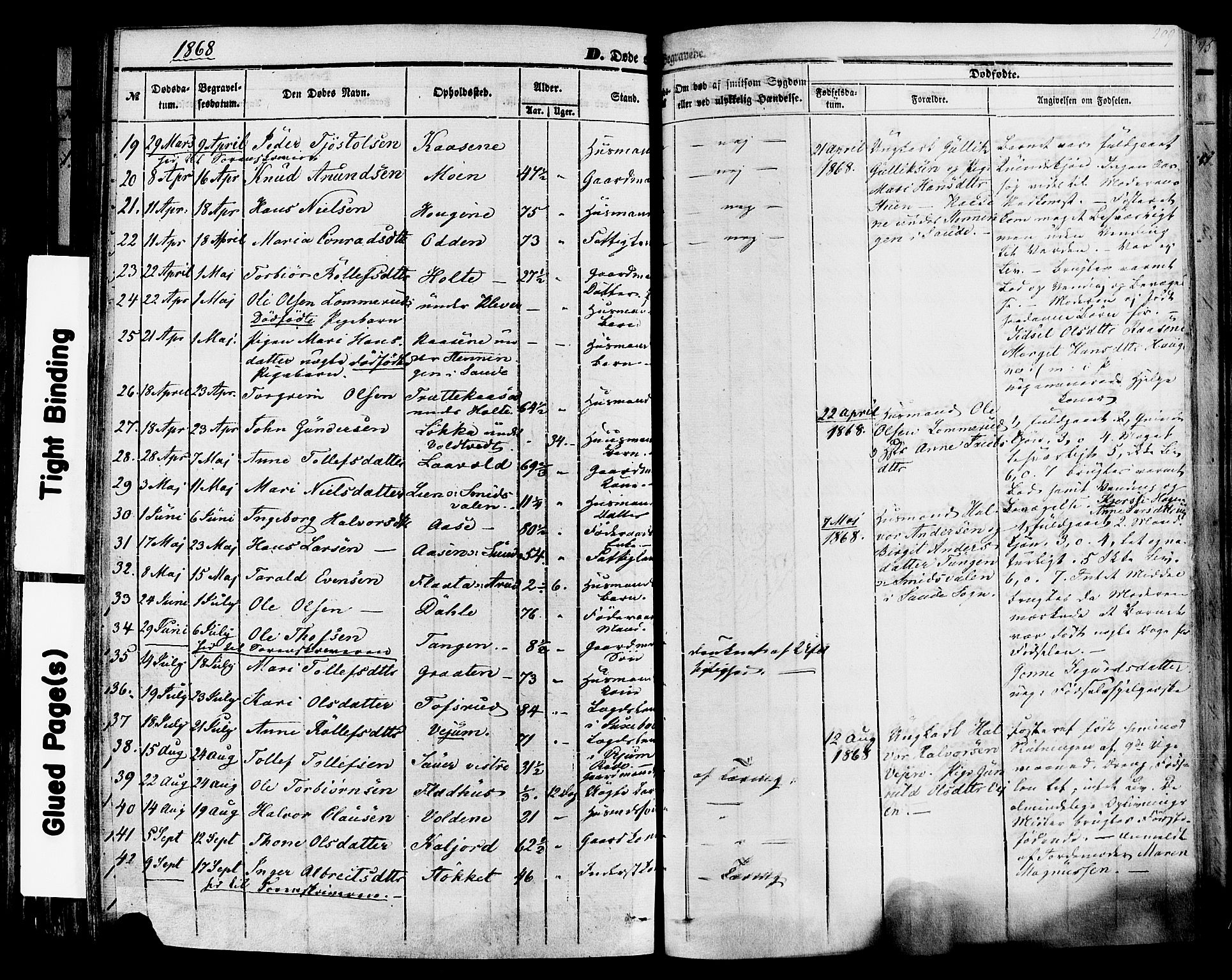 Sauherad kirkebøker, SAKO/A-298/F/Fa/L0007: Parish register (official) no. I 7, 1851-1873, p. 209