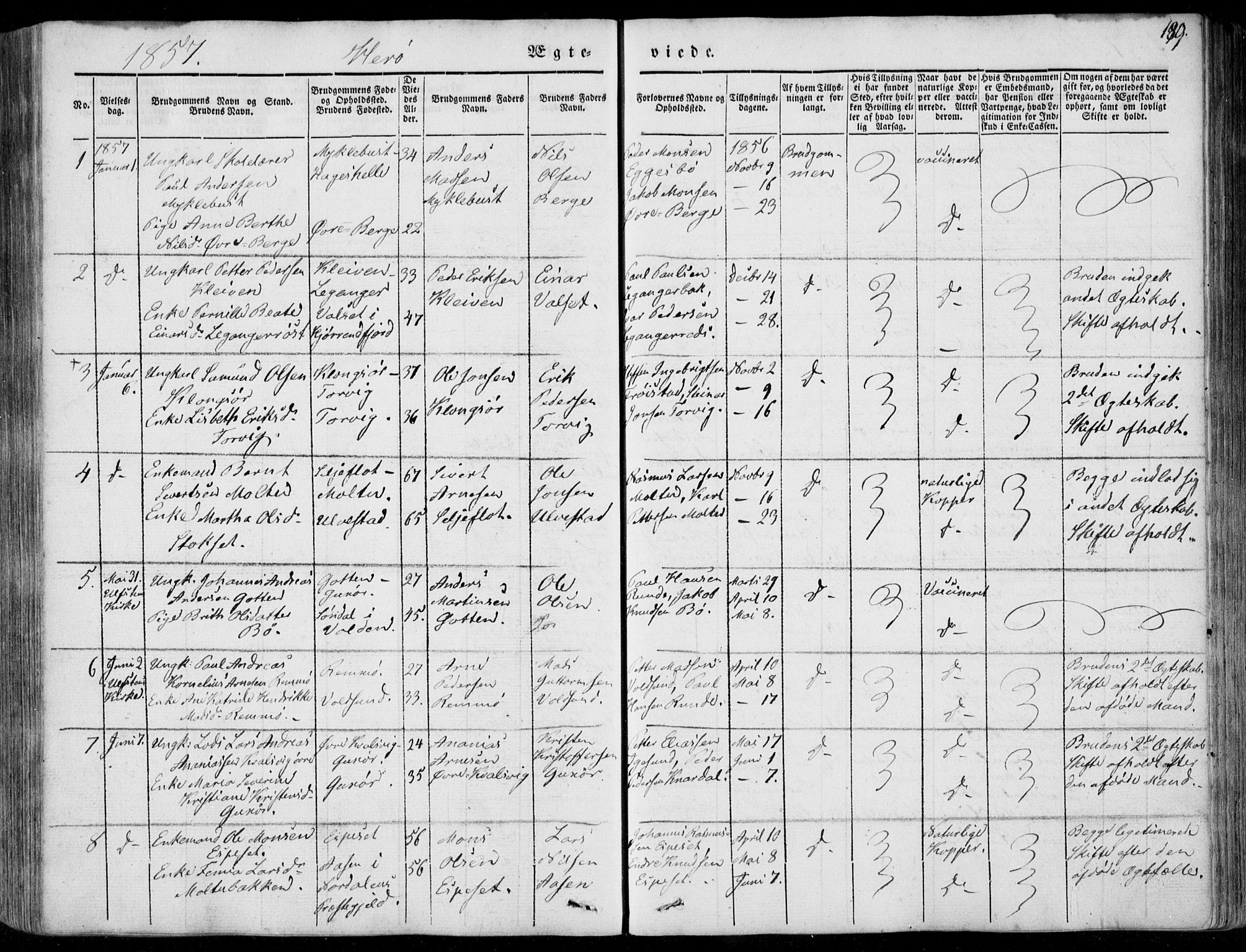 Ministerialprotokoller, klokkerbøker og fødselsregistre - Møre og Romsdal, AV/SAT-A-1454/507/L0070: Parish register (official) no. 507A05, 1842-1873, p. 189