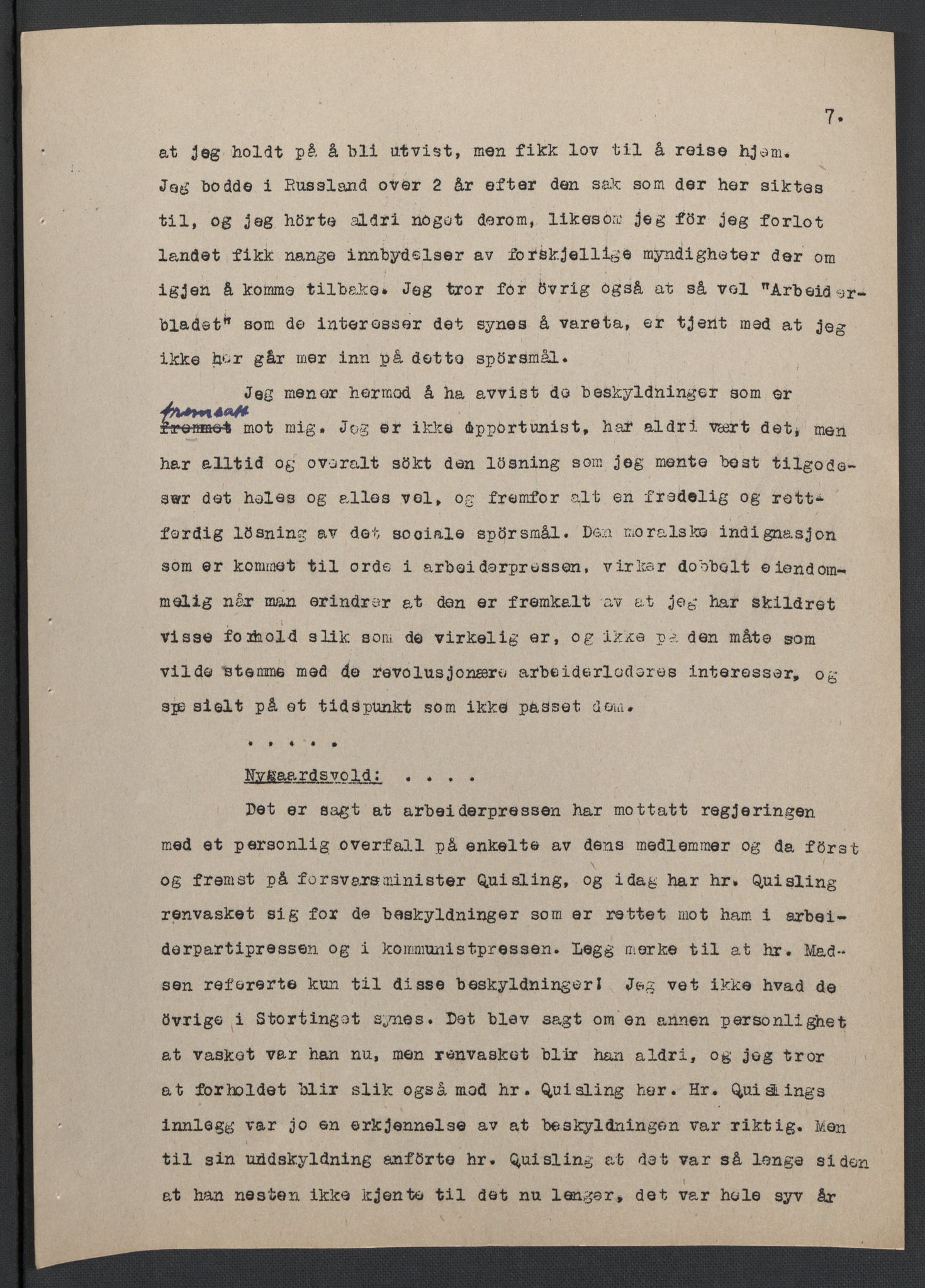 Landssvikarkivet, Oslo politikammer, AV/RA-S-3138-01/D/Da/L0003: Dnr. 29, 1945, p. 3196