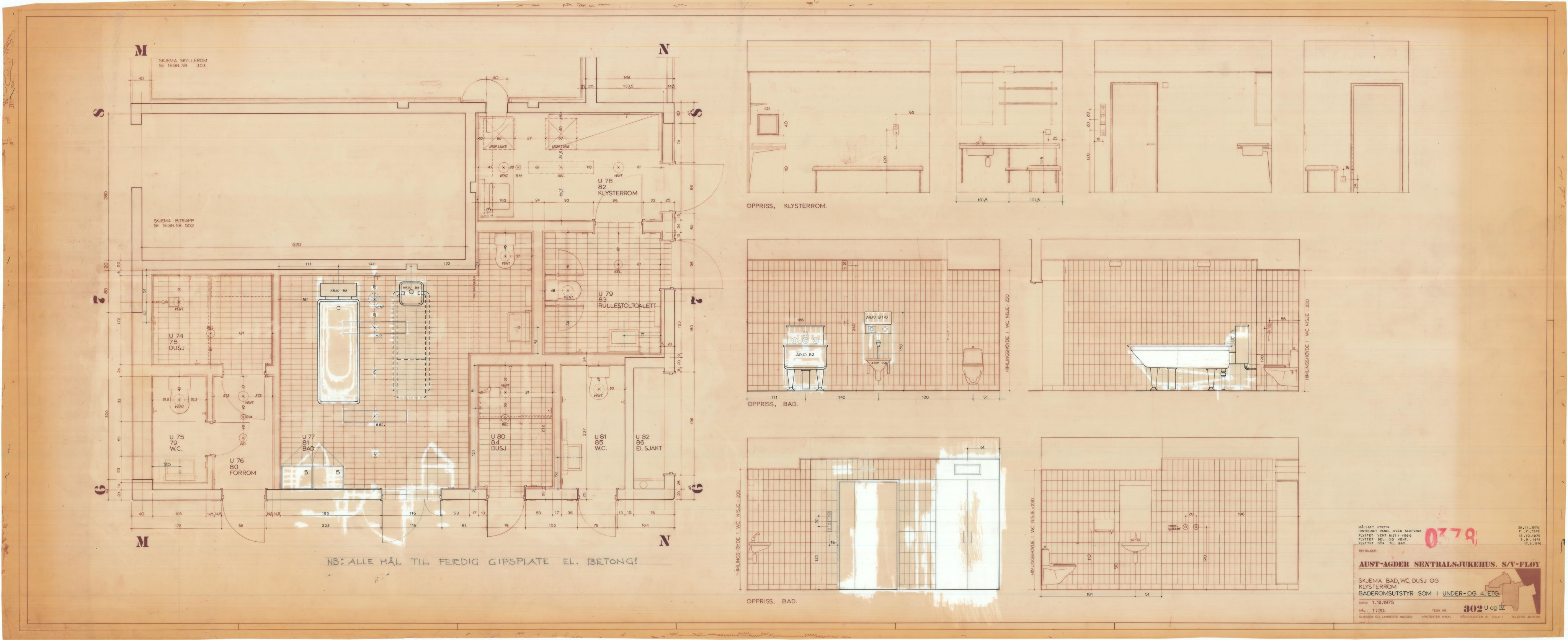 Eliassen og Lambertz-Nilssen Arkitekter, AAKS/PA-2983/T/T03/L0006: Tegningskogger 378, 1974-1978, p. 5