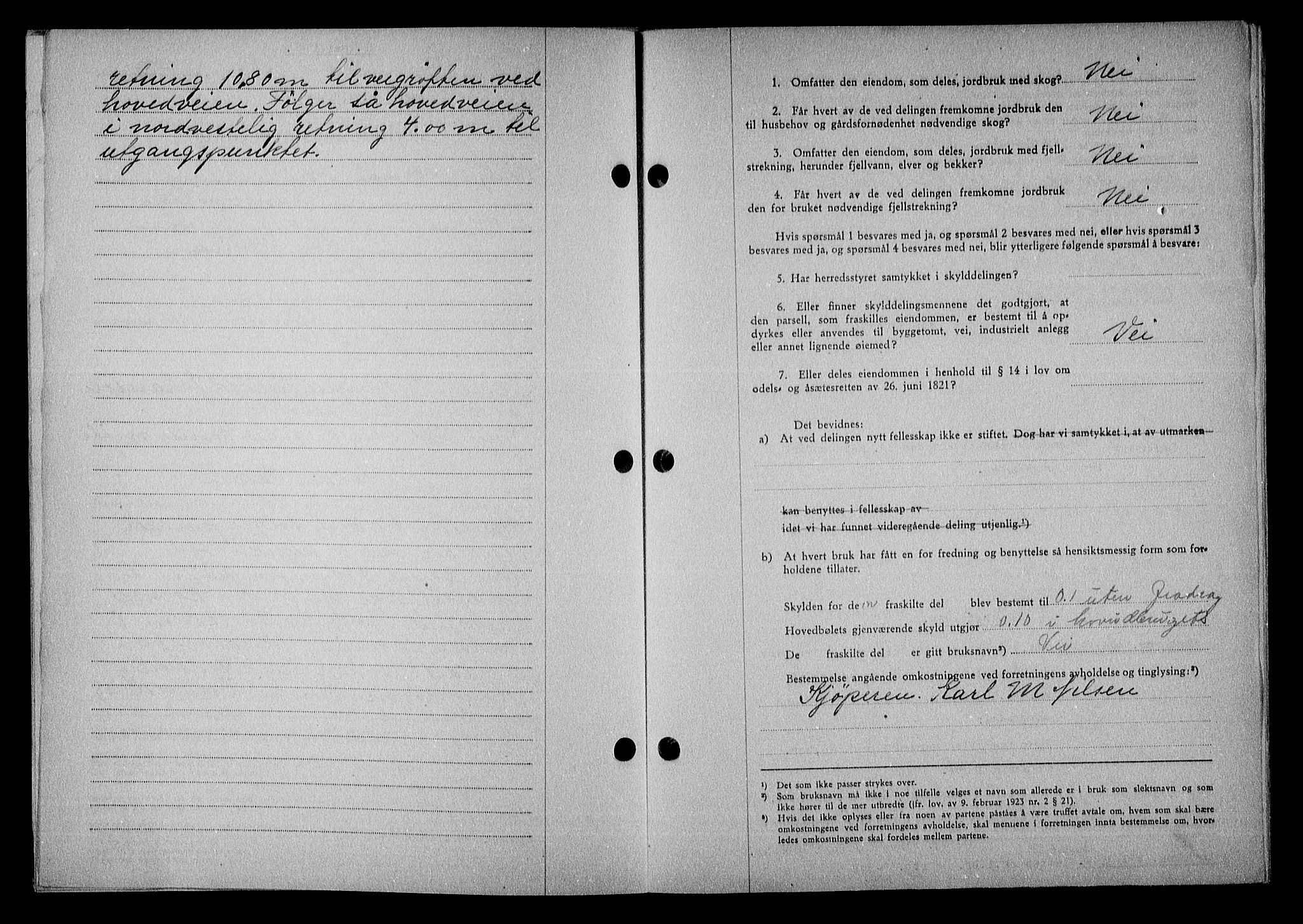 Nedenes sorenskriveri, AV/SAK-1221-0006/G/Gb/Gba/L0051: Mortgage book no. A-V, 1943-1944, Diary no: : 419/1944