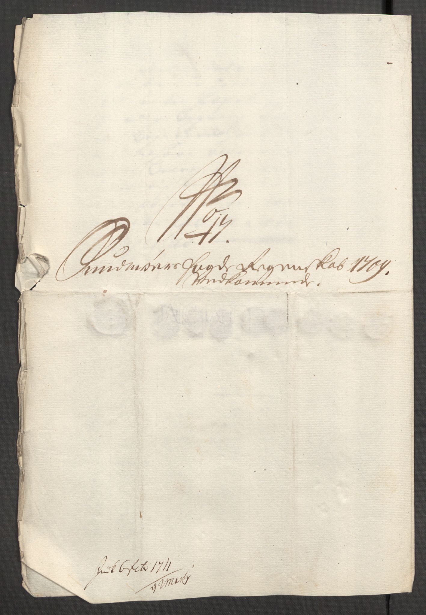 Rentekammeret inntil 1814, Reviderte regnskaper, Fogderegnskap, AV/RA-EA-4092/R54/L3562: Fogderegnskap Sunnmøre, 1708-1709, p. 372