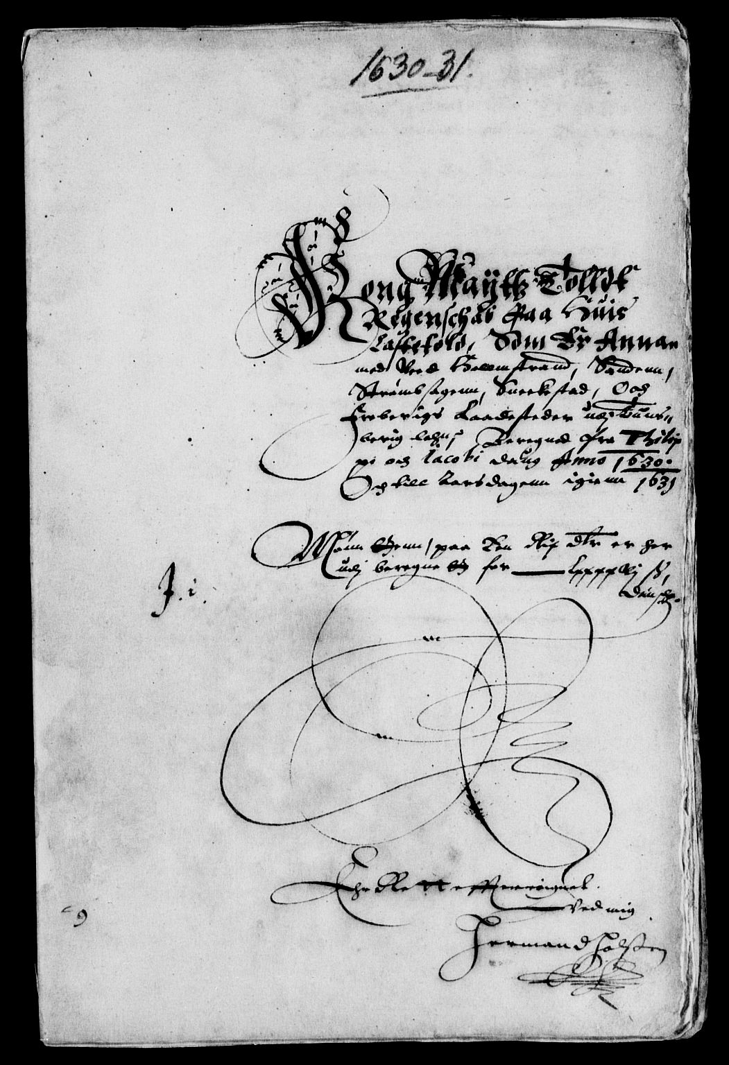 Rentekammeret inntil 1814, Reviderte regnskaper, Lensregnskaper, RA/EA-5023/R/Rb/Rbo/L0011: Tønsberg len, 1629-1631