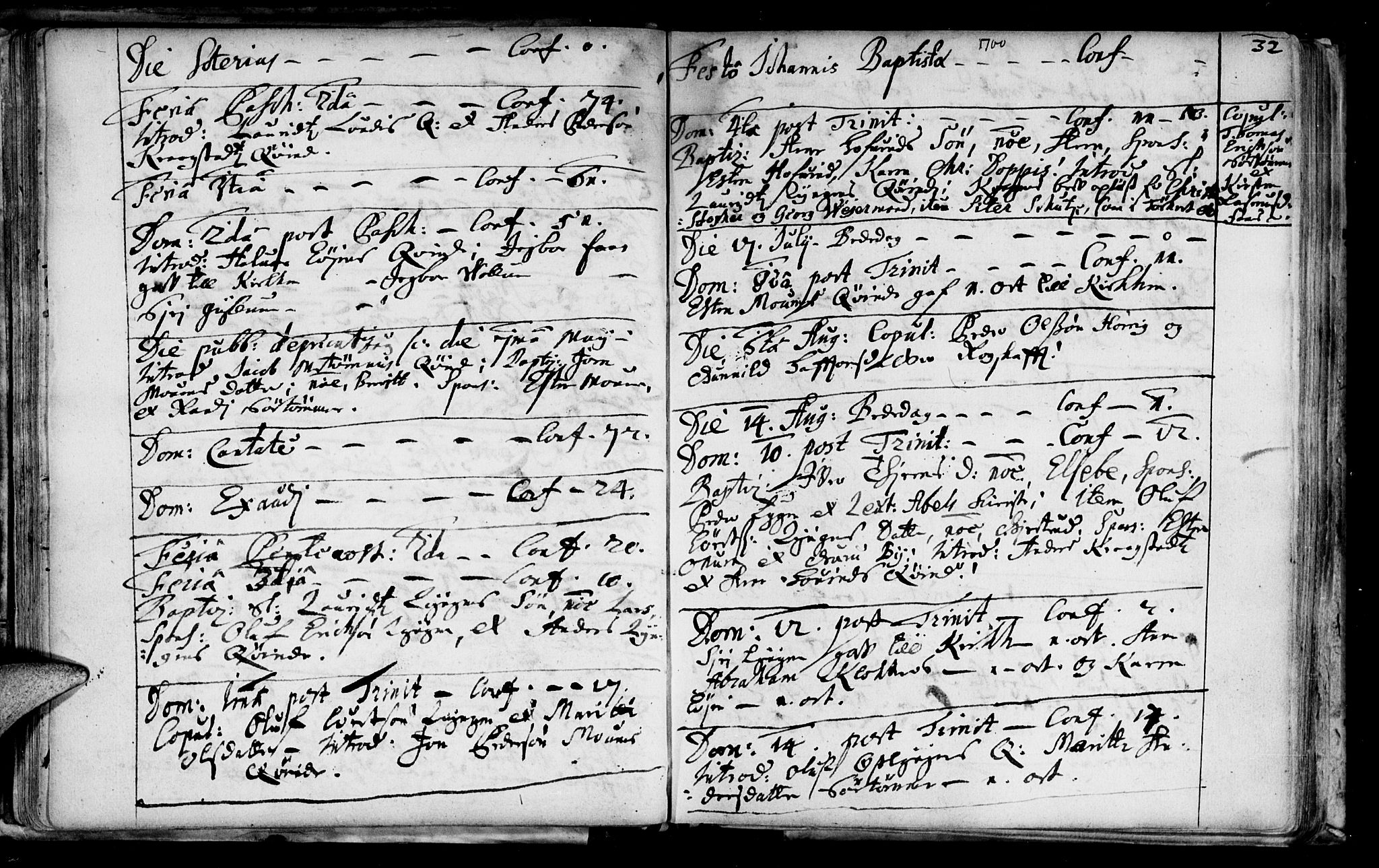 Ministerialprotokoller, klokkerbøker og fødselsregistre - Sør-Trøndelag, SAT/A-1456/692/L1101: Parish register (official) no. 692A01, 1690-1746, p. 32