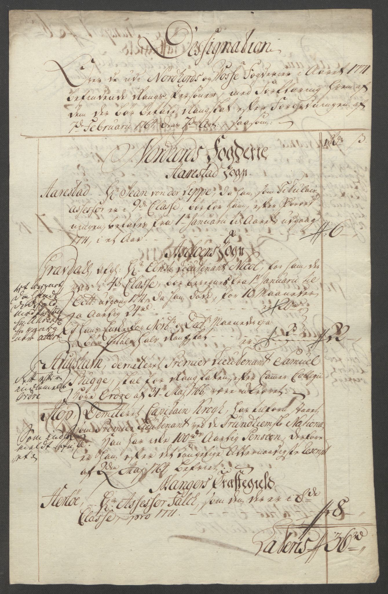 Rentekammeret inntil 1814, Reviderte regnskaper, Fogderegnskap, RA/EA-4092/R51/L3303: Ekstraskatten Nordhordland og Voss, 1762-1772, p. 598