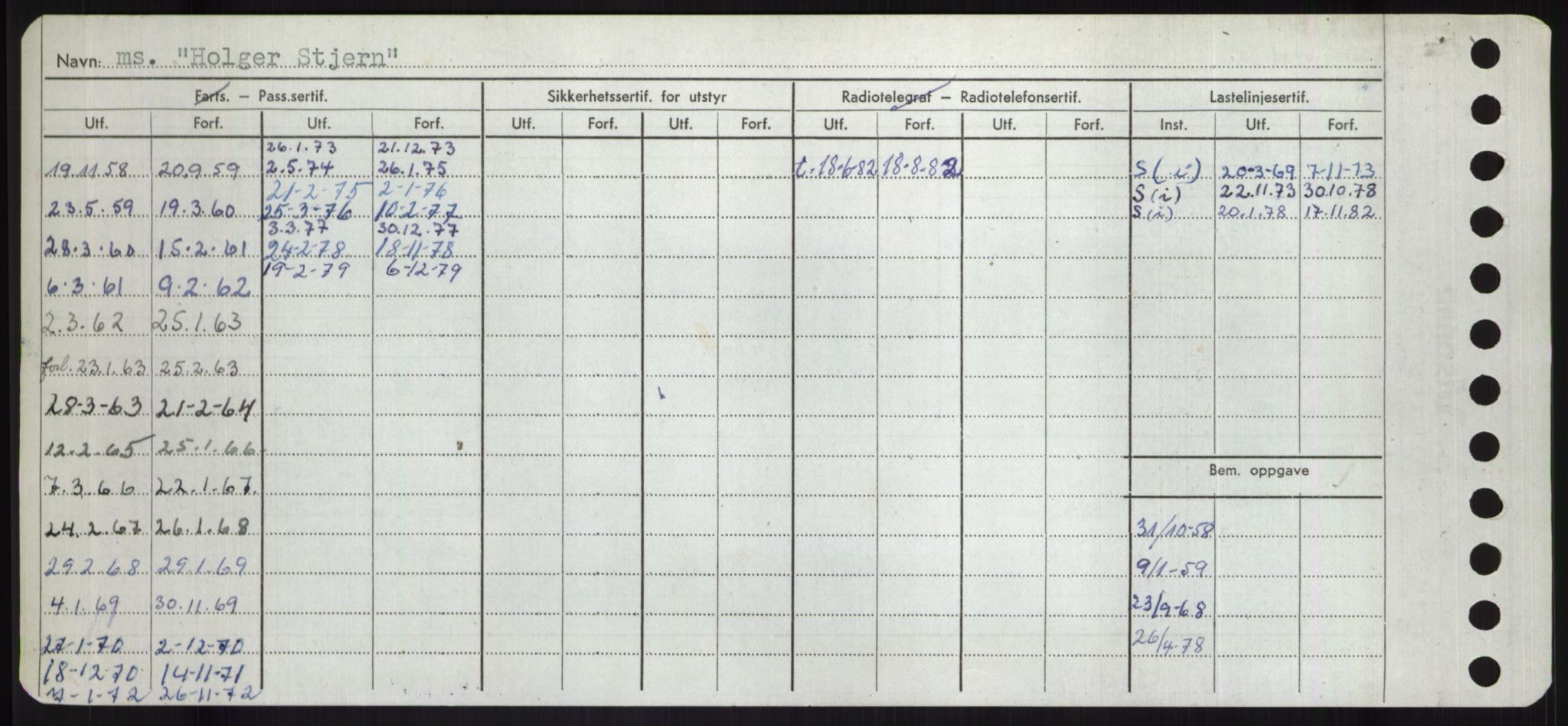 Sjøfartsdirektoratet med forløpere, Skipsmålingen, RA/S-1627/H/Hd/L0016: Fartøy, Hid-Holg, p. 172