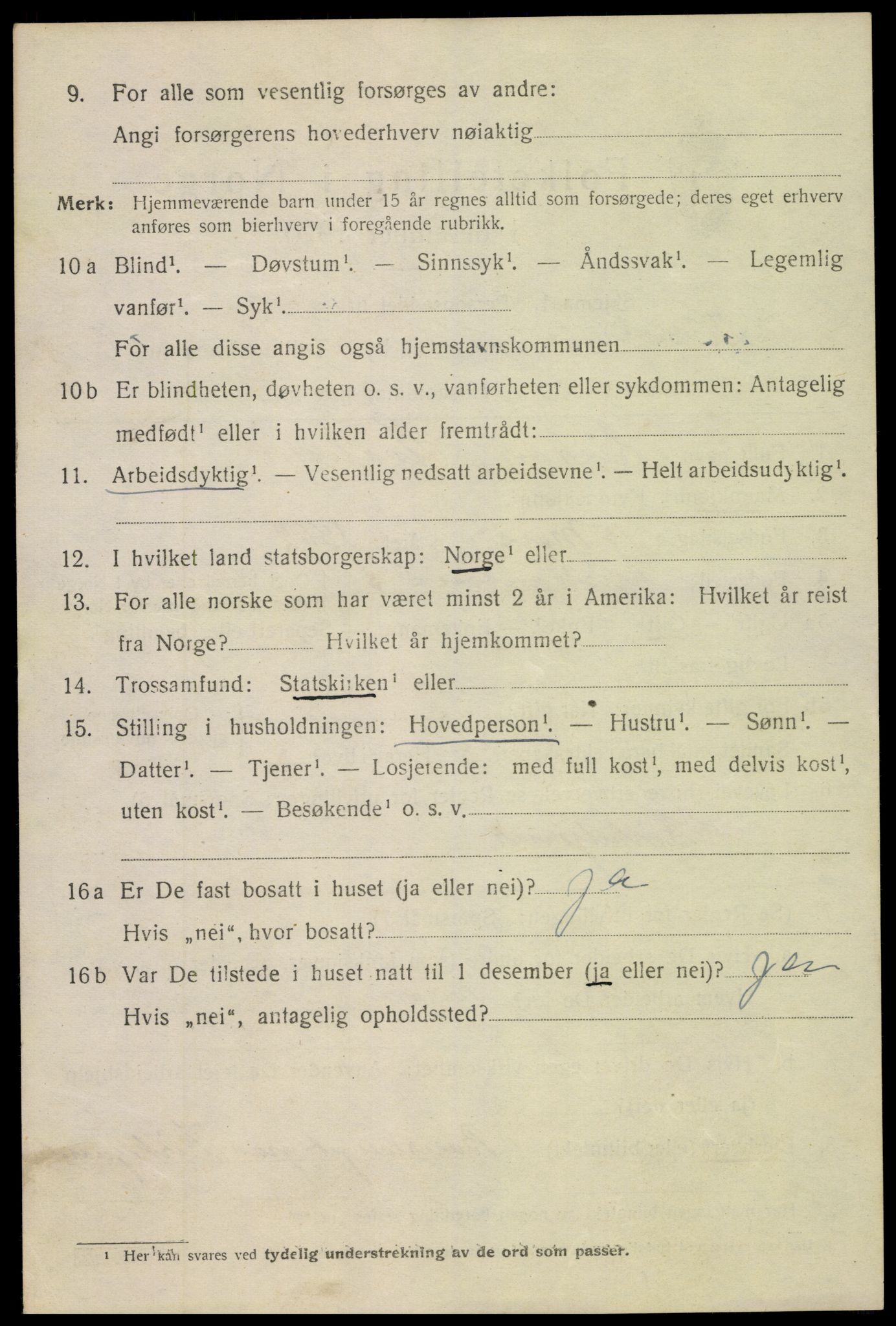 SAK, 1920 census for Kristiansand, 1920, p. 20934