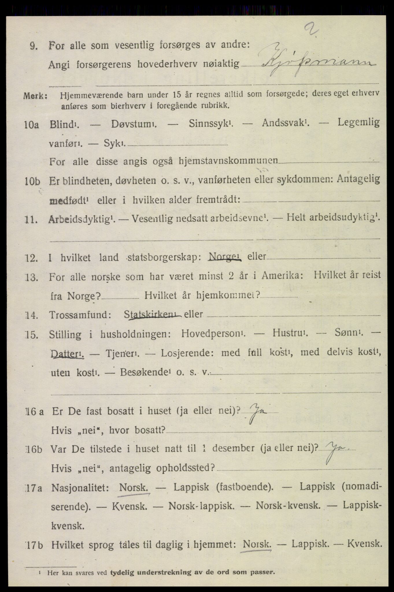 SAT, 1920 census for Egge, 1920, p. 3339