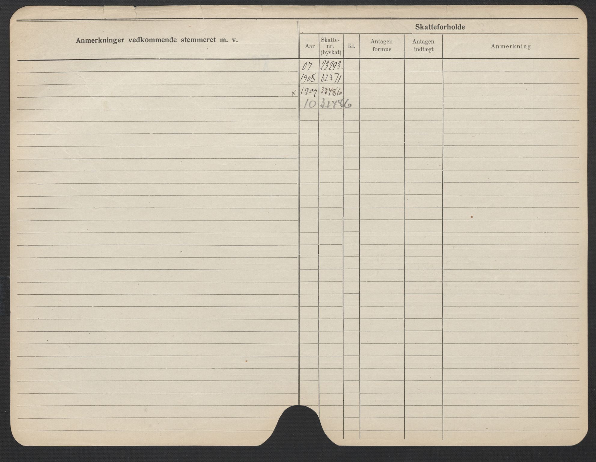 Oslo folkeregister, Registerkort, AV/SAO-A-11715/F/Fa/Fac/L0024: Kvinner, 1906-1914, p. 228b