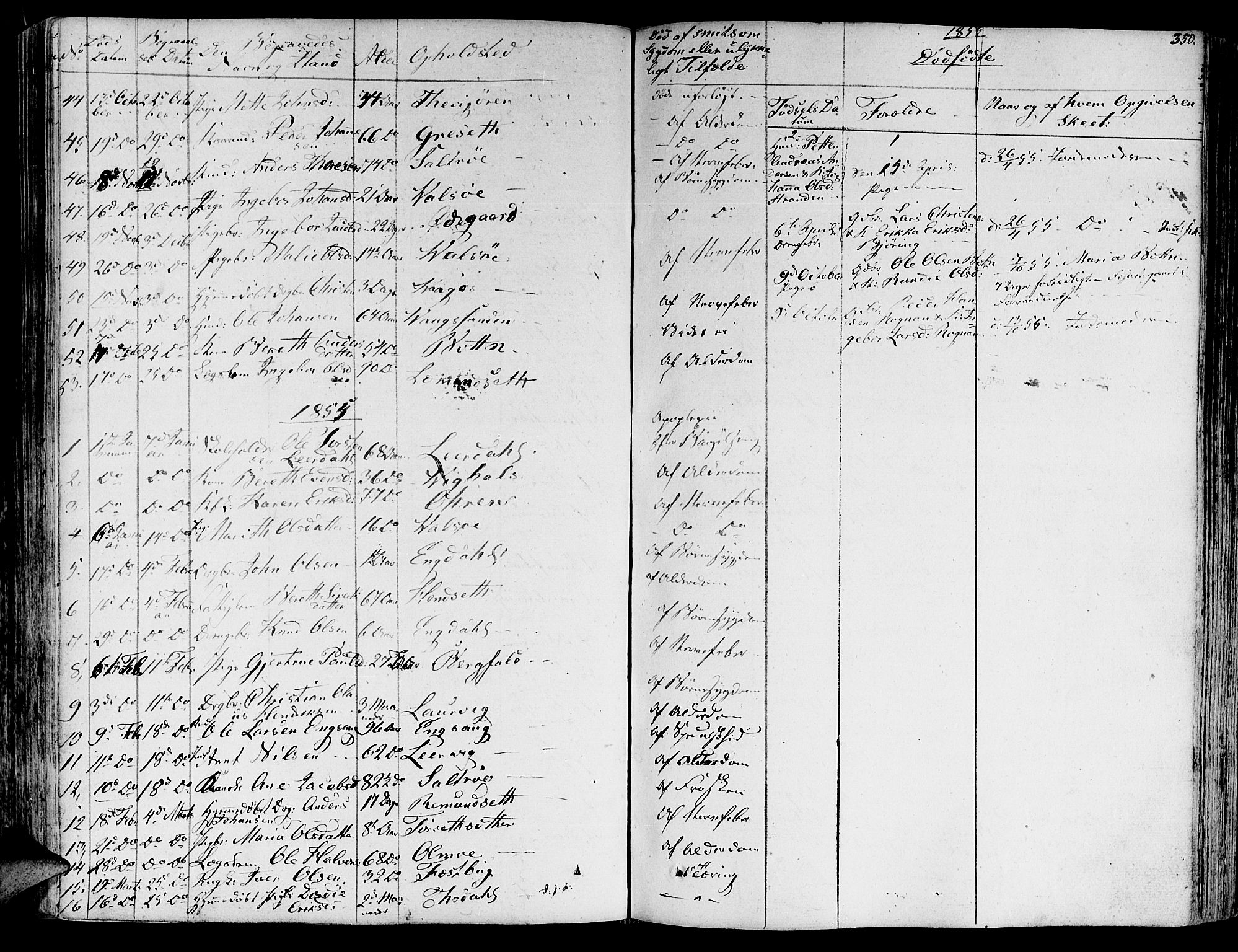 Ministerialprotokoller, klokkerbøker og fødselsregistre - Møre og Romsdal, SAT/A-1454/578/L0904: Parish register (official) no. 578A03, 1836-1858, p. 350