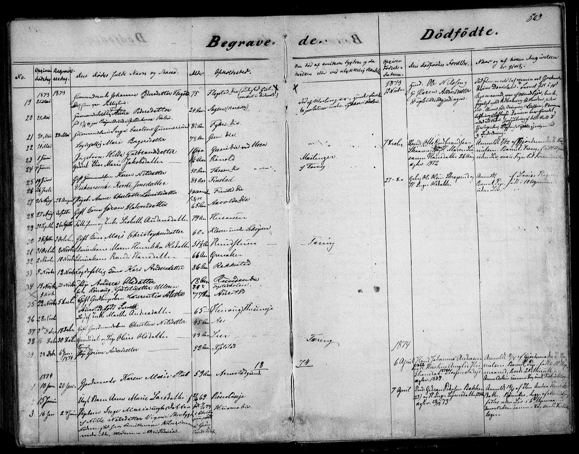 Nes prestekontor Kirkebøker, SAO/A-10410/F/Fa/L0008: Parish register (official) no. I 8, 1859-1874, p. 503