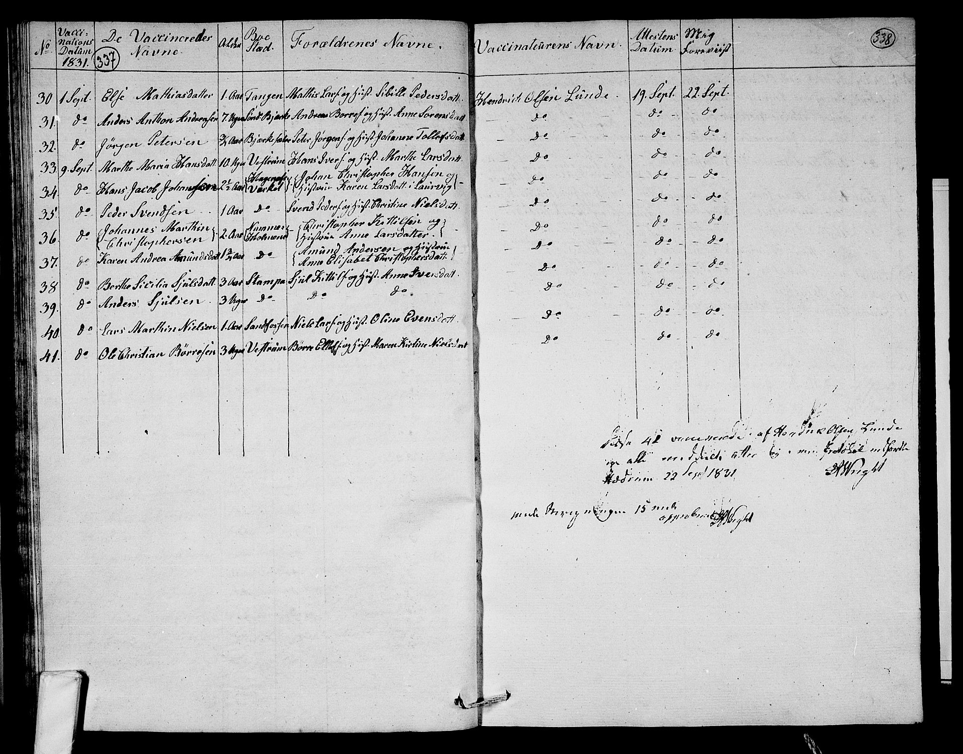 Hedrum kirkebøker, AV/SAKO-A-344/F/Fa/L0003: Parish register (official) no. I 3, 1807-1816, p. 337-338