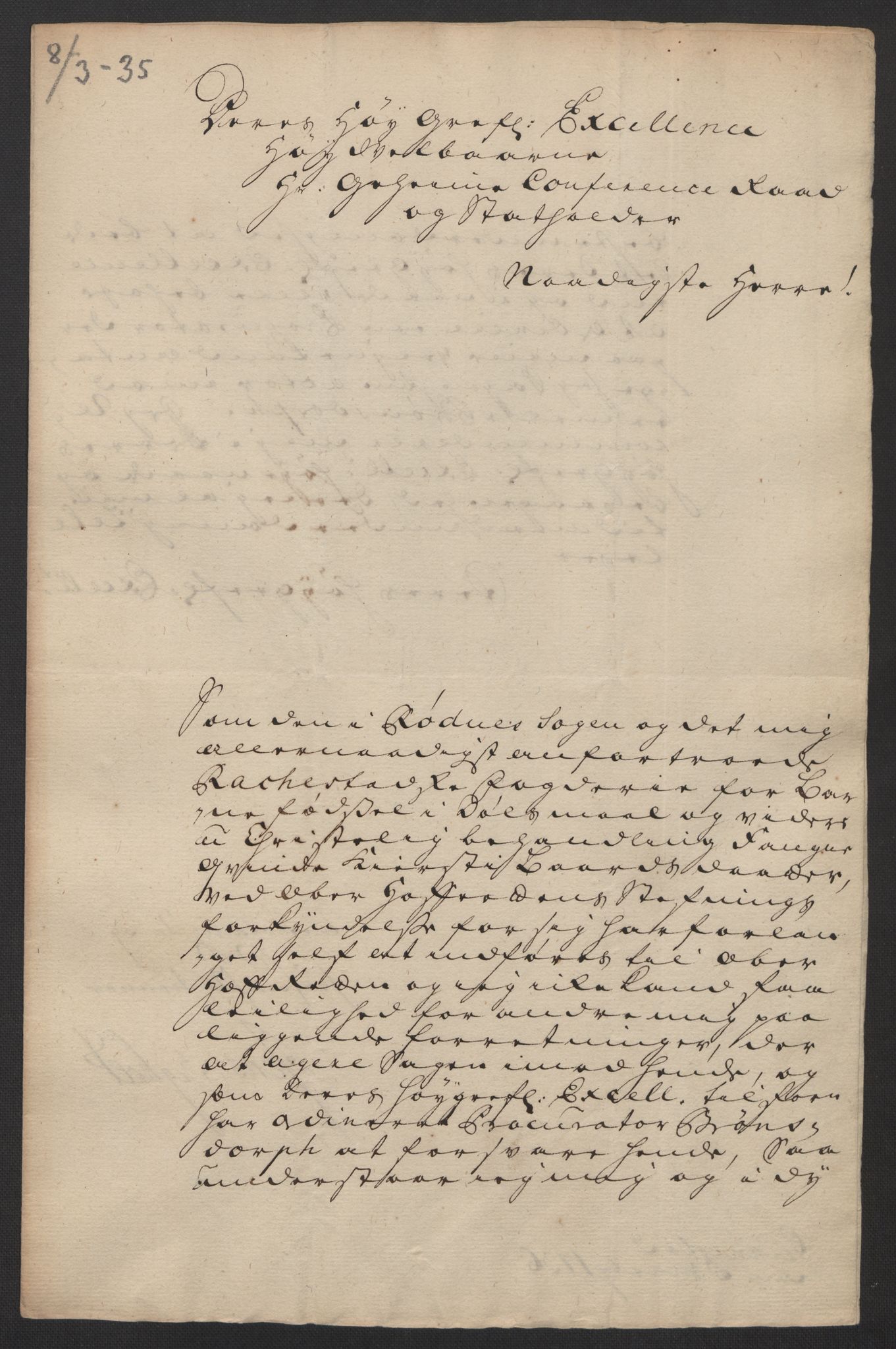 Stattholderembetet 1572-1771, AV/RA-EA-2870/Ef/L0108: Brev fra embetsmenn og andre, 1735-1736, p. 17