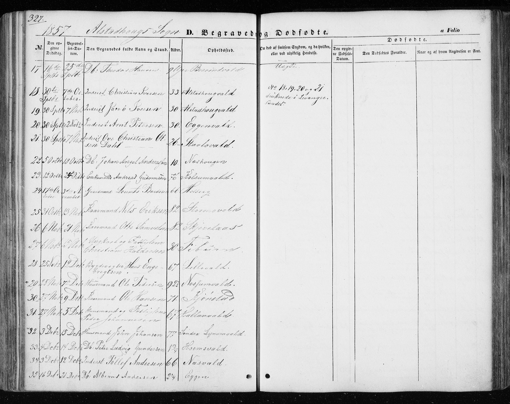 Ministerialprotokoller, klokkerbøker og fødselsregistre - Nord-Trøndelag, SAT/A-1458/717/L0154: Parish register (official) no. 717A07 /1, 1850-1862, p. 327