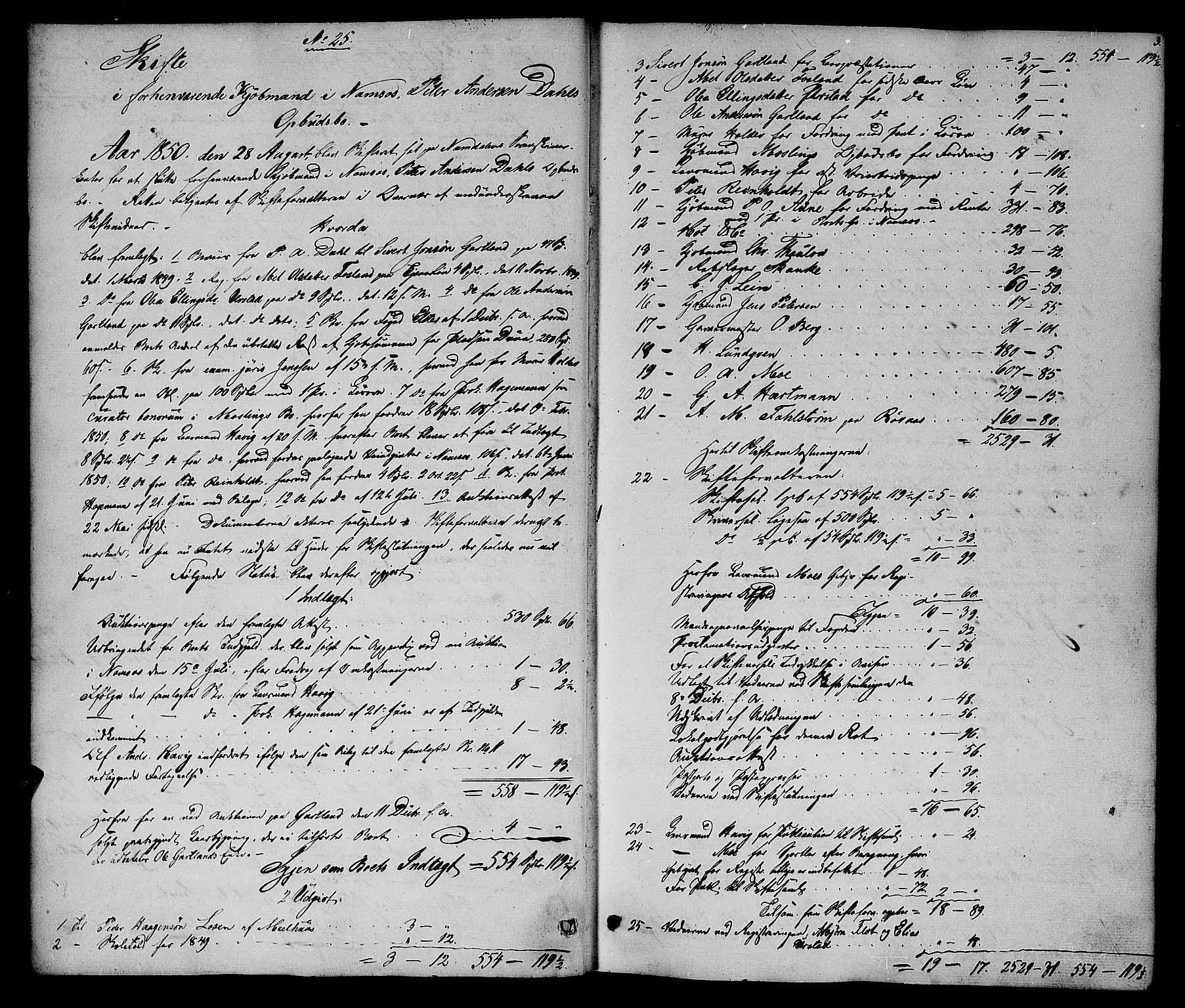 Namdal sorenskriveri, AV/SAT-A-4133/1/3/3A/L0043: Skifteprotokoll nr. 5, 1850-1858, p. 3