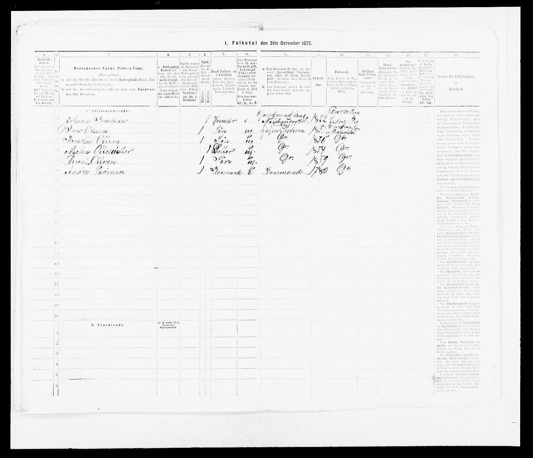 SAB, 1875 census for 1411P Eivindvik, 1875, p. 641