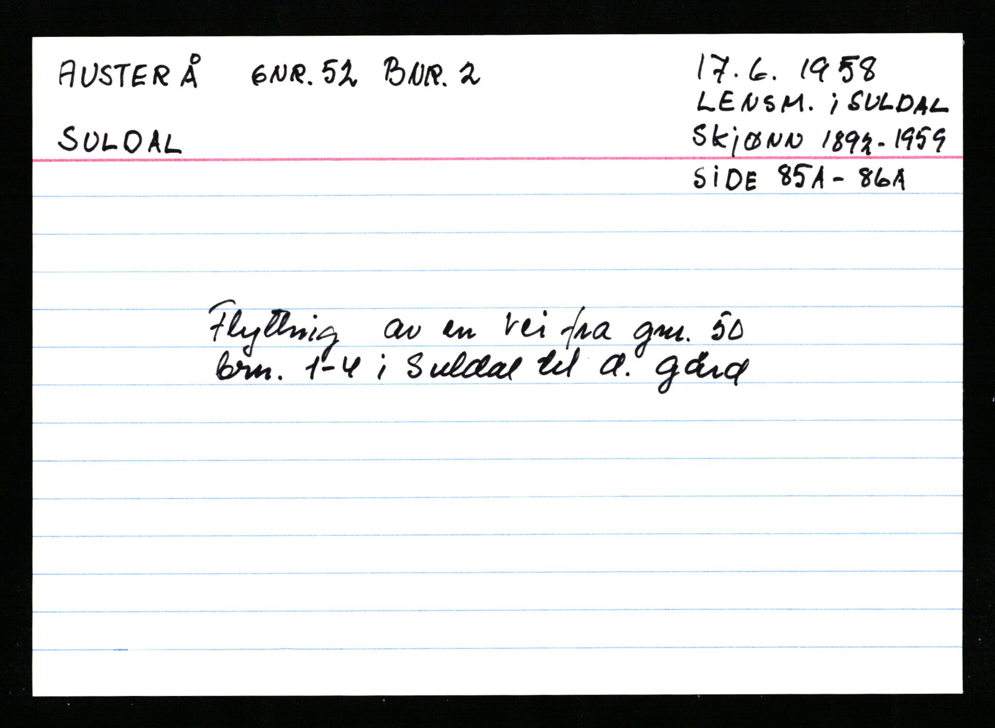 Statsarkivet i Stavanger, AV/SAST-A-101971/03/Y/Ym/L0003: Åstedskort sortert etter gårdsnavn: Austbø - Bandeberg, 1600-1950, p. 141