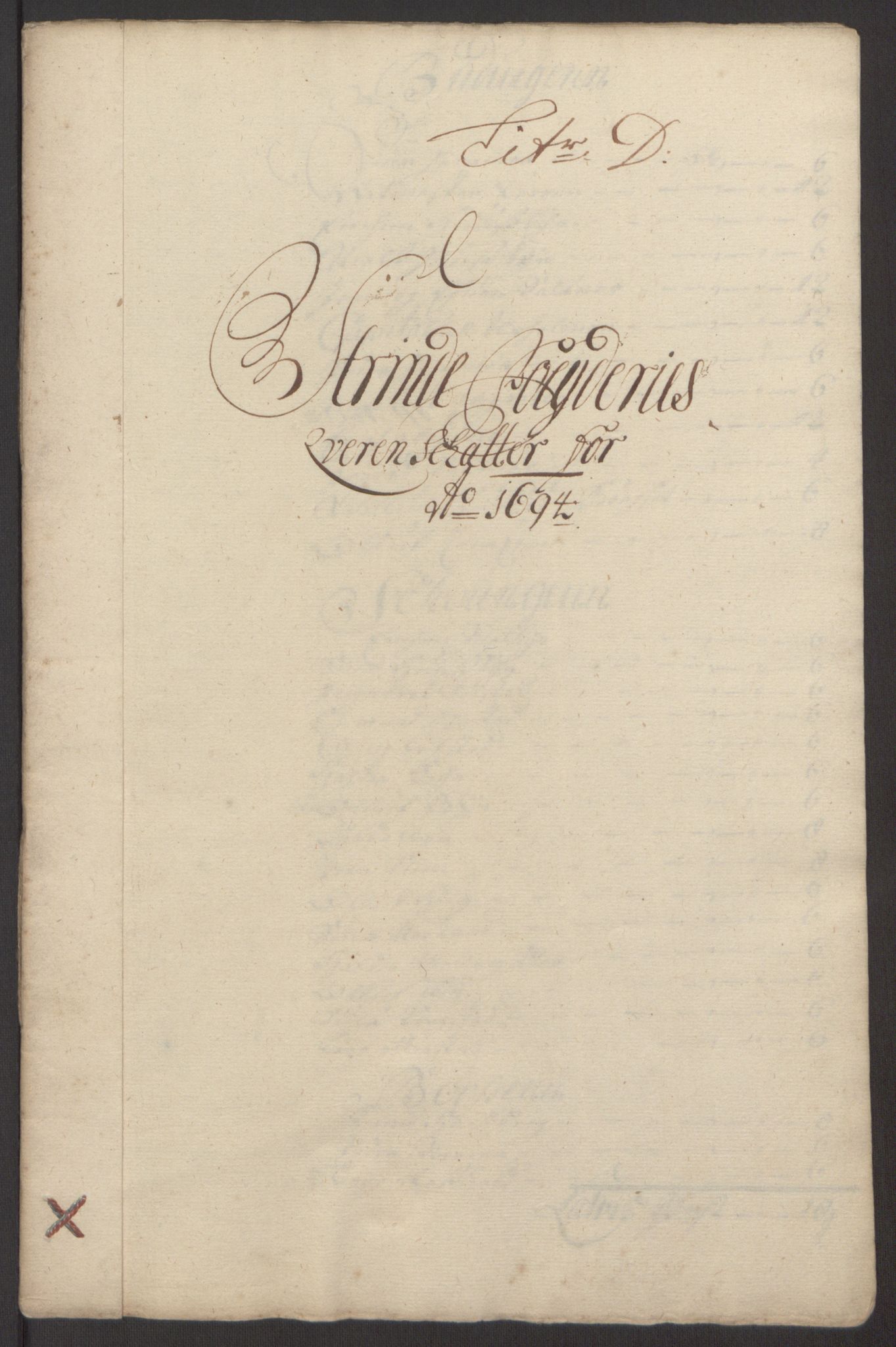 Rentekammeret inntil 1814, Reviderte regnskaper, Fogderegnskap, RA/EA-4092/R61/L4104: Fogderegnskap Strinda og Selbu, 1693-1694, p. 215