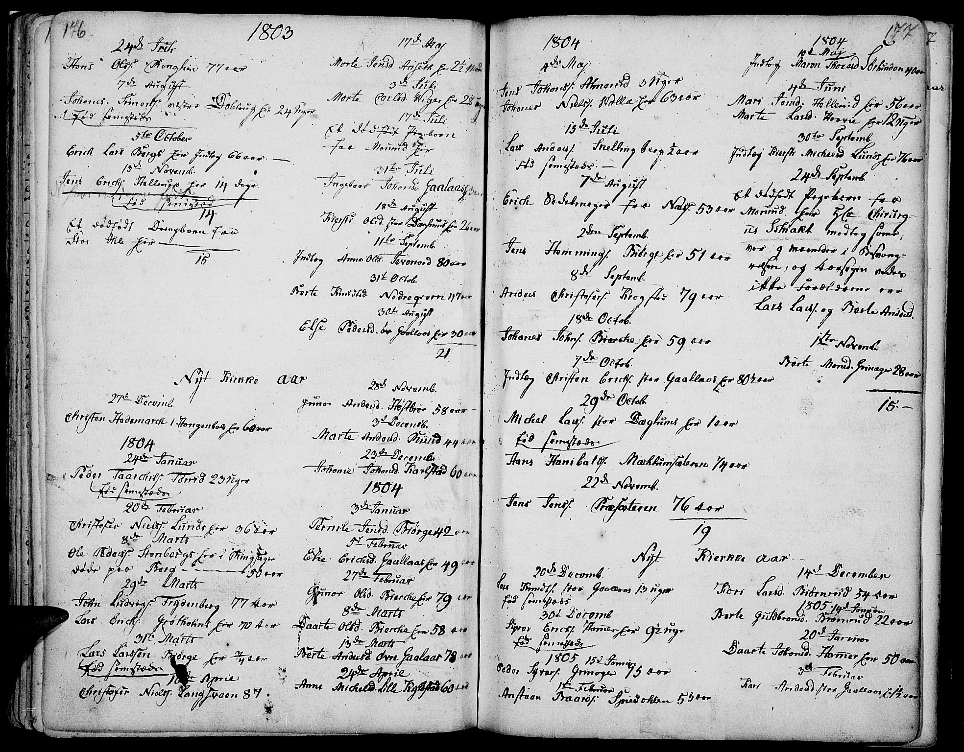 Vang prestekontor, Hedmark, AV/SAH-PREST-008/H/Ha/Haa/L0002B: Parish register (official) no. 2B, 1789-1810, p. 176-177