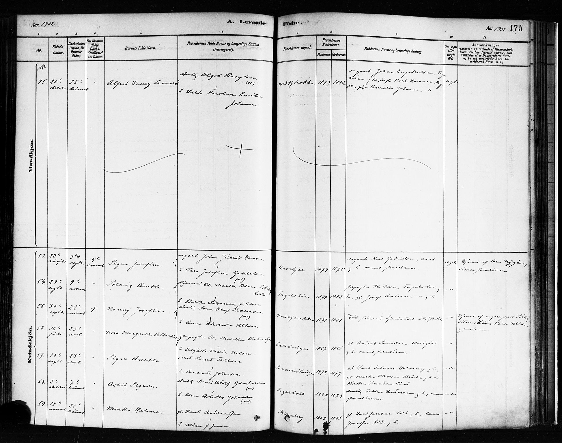 Idd prestekontor Kirkebøker, AV/SAO-A-10911/F/Fc/L0006a: Parish register (official) no. III 6A, 1878-1903, p. 175