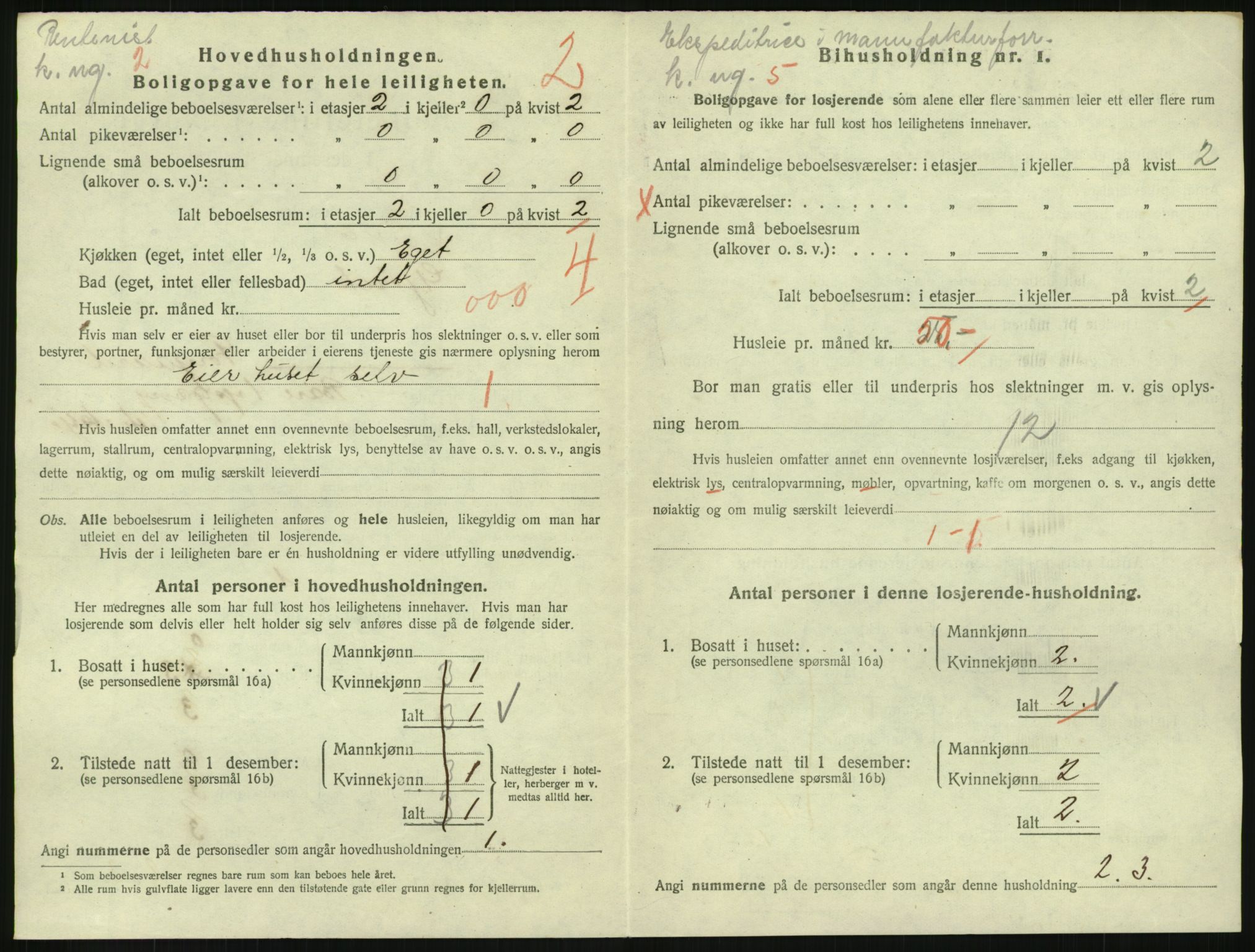 SAH, 1920 census for Gjøvik, 1920, p. 823