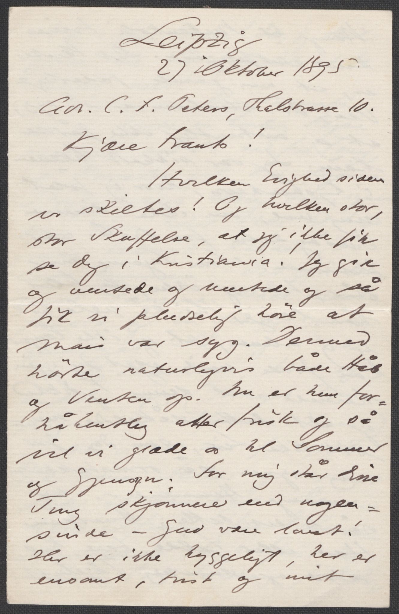 Beyer, Frants, AV/RA-PA-0132/F/L0001: Brev fra Edvard Grieg til Frantz Beyer og "En del optegnelser som kan tjene til kommentar til brevene" av Marie Beyer, 1872-1907, p. 449