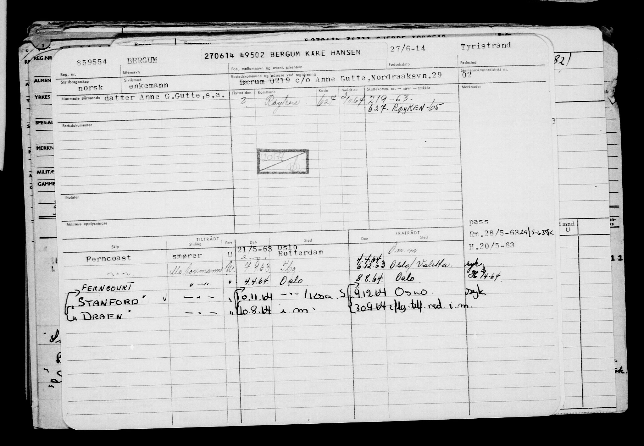 Direktoratet for sjømenn, AV/RA-S-3545/G/Gb/L0122: Hovedkort, 1914, p. 129