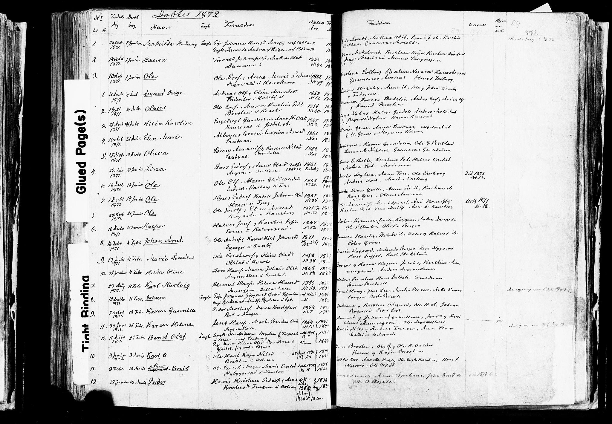 Aurskog prestekontor Kirkebøker, SAO/A-10304a/F/Fa/L0007: Parish register (official) no. I 7, 1854-1877, p. 371