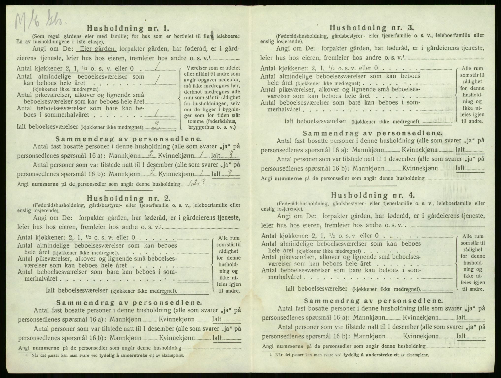 SAKO, 1920 census for Våle, 1920, p. 849