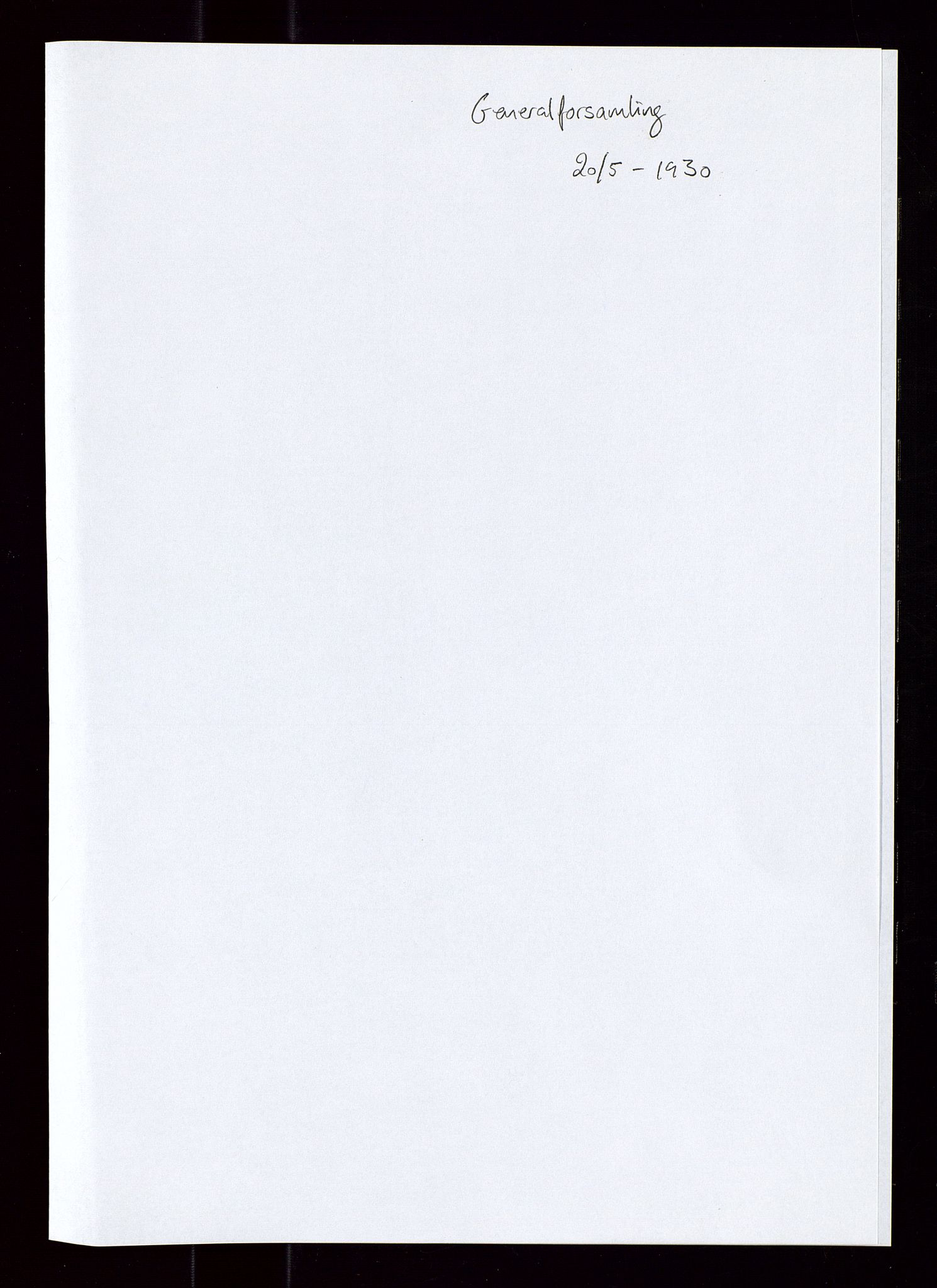 PA 1544 - Norsk Brændselolje A/S, AV/SAST-A-101965/1/A/Aa/L0001/0003: Generalforsamlinger. Beretning og regnskap.  / Generalforsamling 1929. 1930. 1931, 1929-1931, p. 24