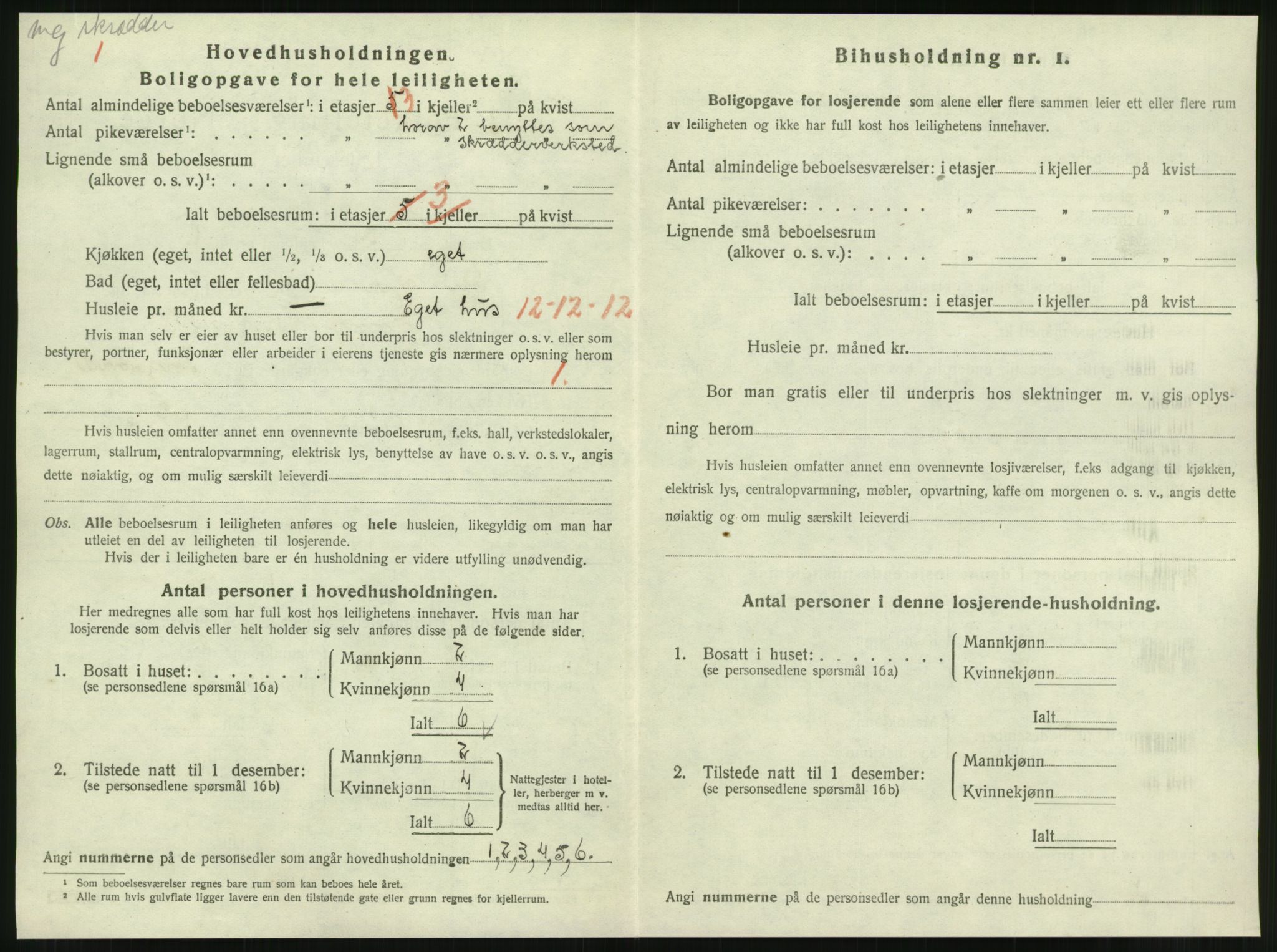 SAT, 1920 census for Steinkjer, 1920, p. 2217