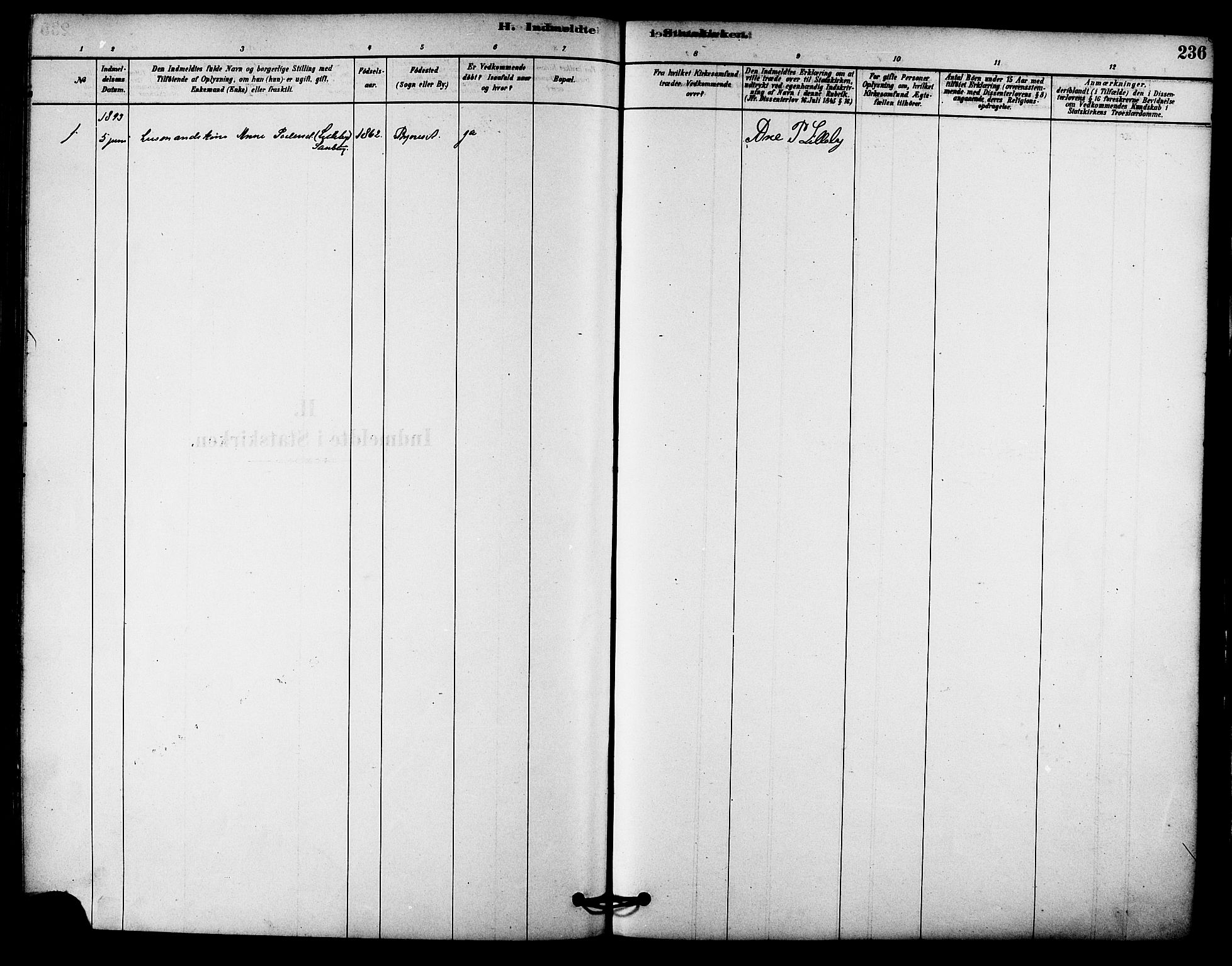 Ministerialprotokoller, klokkerbøker og fødselsregistre - Sør-Trøndelag, SAT/A-1456/612/L0378: Parish register (official) no. 612A10, 1878-1897, p. 236