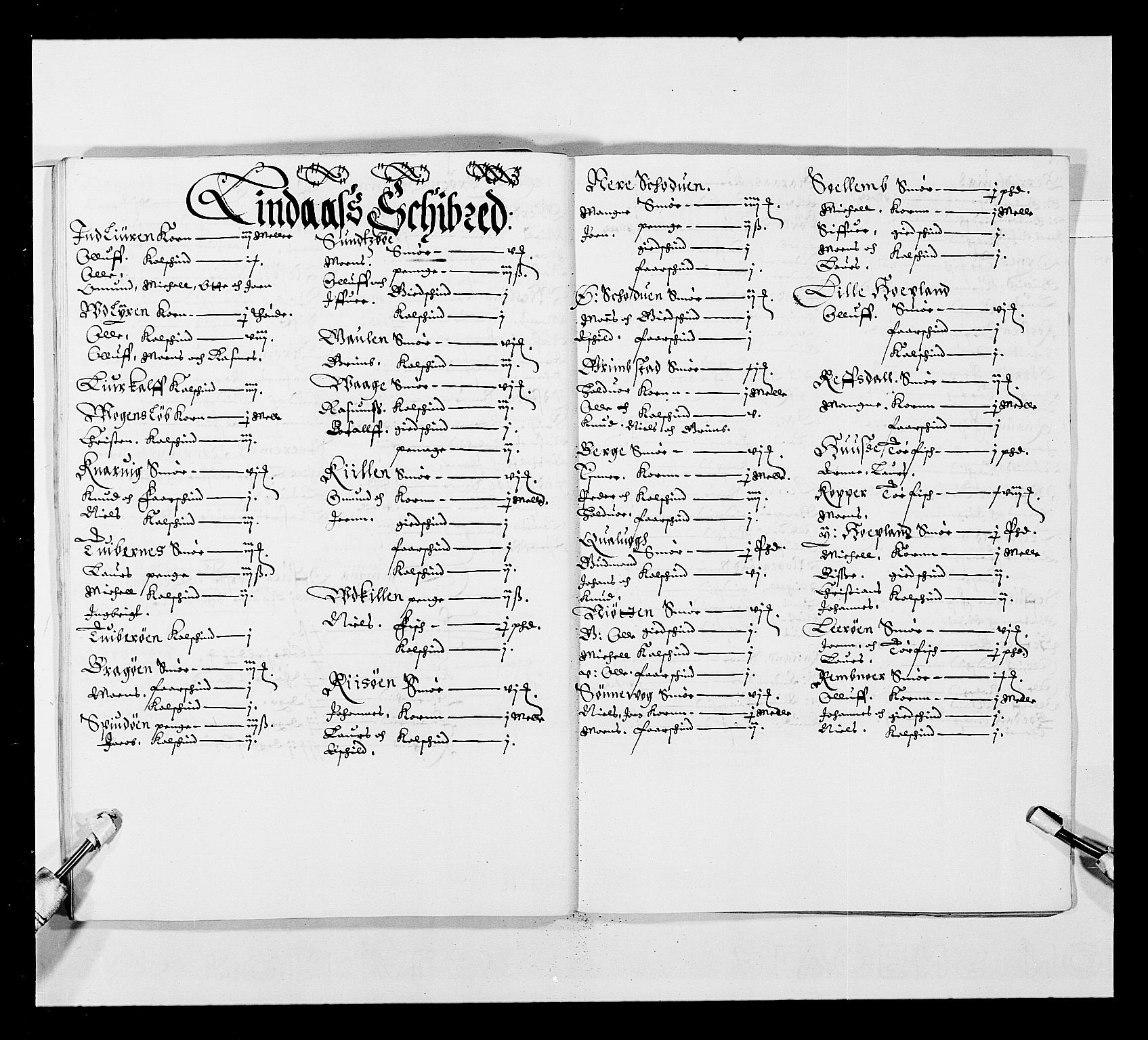 Stattholderembetet 1572-1771, RA/EA-2870/Ek/L0024/0002: Jordebøker 1633-1658: / Jordebøker for Bergenhus len, 1644-1645, p. 19