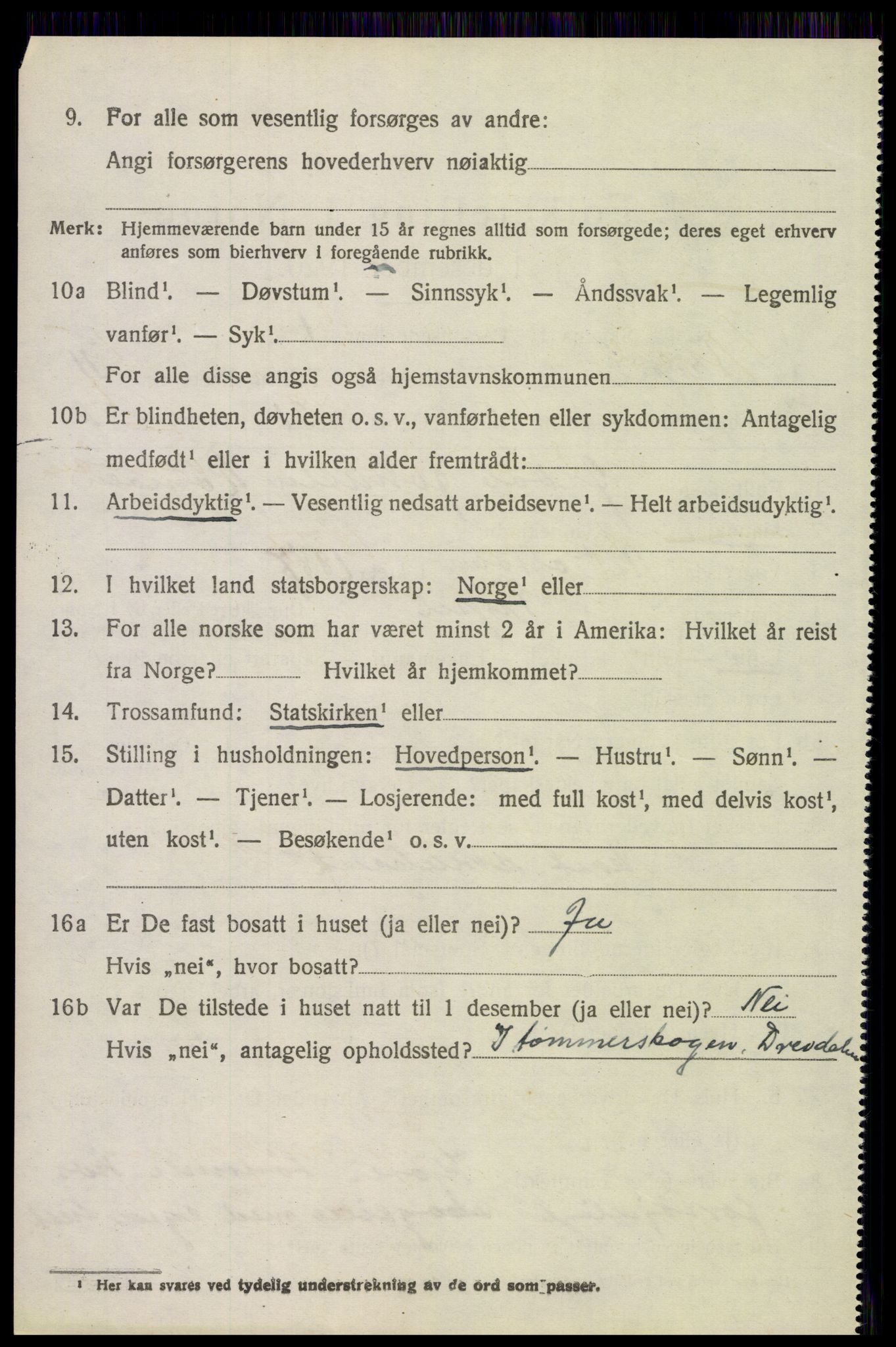 SAH, 1920 census for Trysil, 1920, p. 6980