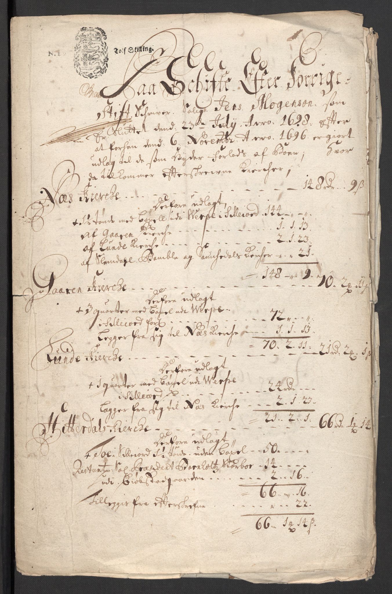 Rentekammeret inntil 1814, Reviderte regnskaper, Fogderegnskap, AV/RA-EA-4092/R36/L2104: Fogderegnskap Øvre og Nedre Telemark og Bamble, 1700, p. 3