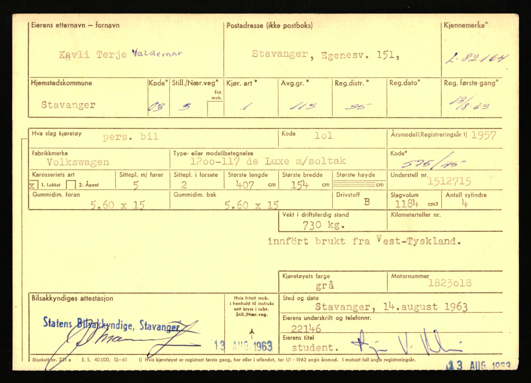 Stavanger trafikkstasjon, AV/SAST-A-101942/0/F/L0071: L-80500 - L-82199, 1930-1971, p. 2691